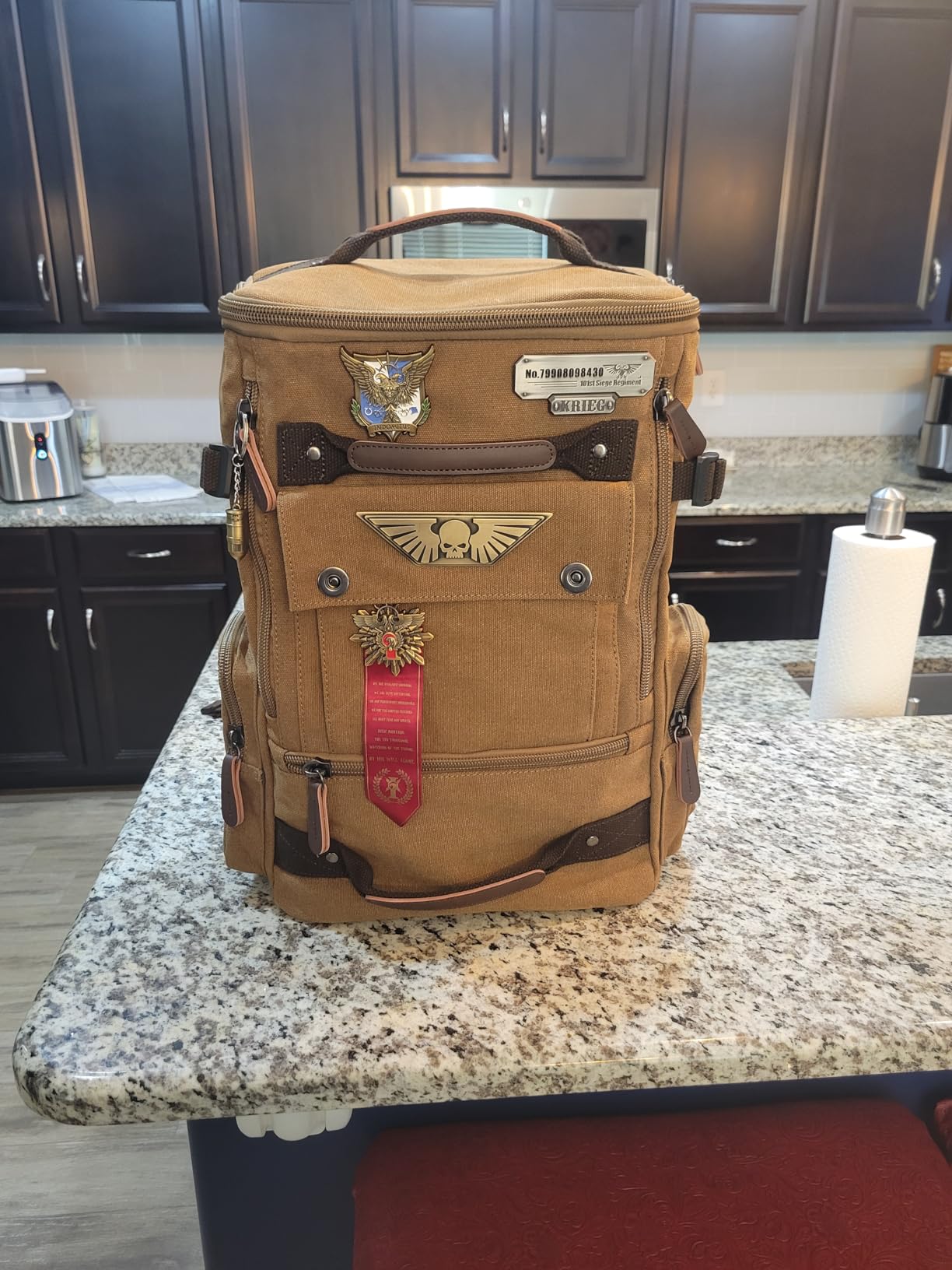 Starforged Astra Militarum Death Korps of Krieg Siege Regiment BackPack Warhammer 40K Computer Bag customer photo 1