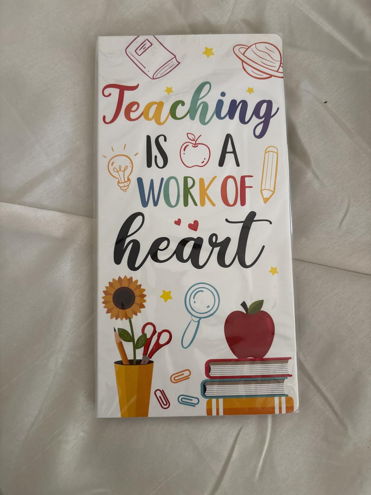 Xqumoi Teaching is A Work of Heart Sticky Notes Set Blackboard Self-Stick Note Pads Teacher Appreciation Gift Writing Memo Pads School Office Supplies customer photo 2