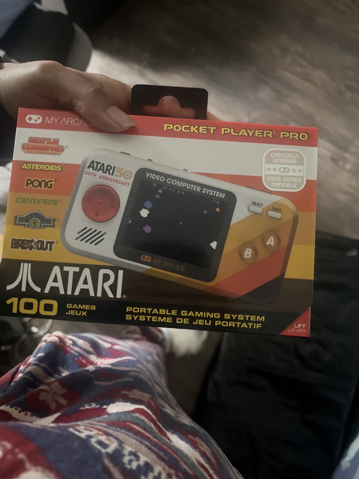 My Arcade Atari Pocket Player Pro: Handheld Portable Video Game Console with 100 Games, 2.75