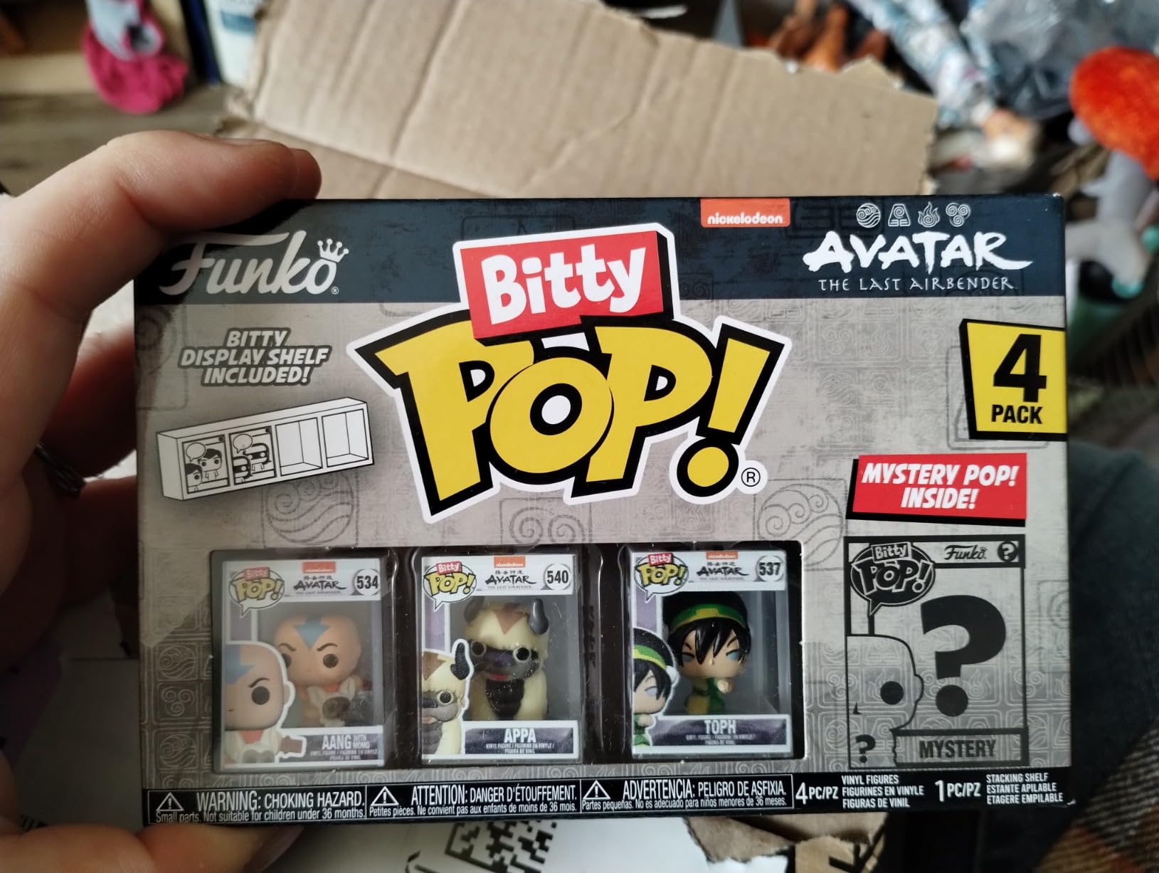 Funko Bitty POP! 4 Pack: Avatar: The Last Airbender - Aang with Momo, Appa | Official Anime Merch - Tiny 0.9 inch Figures with Display Shelf - Cake Topper, Party Bag and Stocking Filler Gift customer photo 2