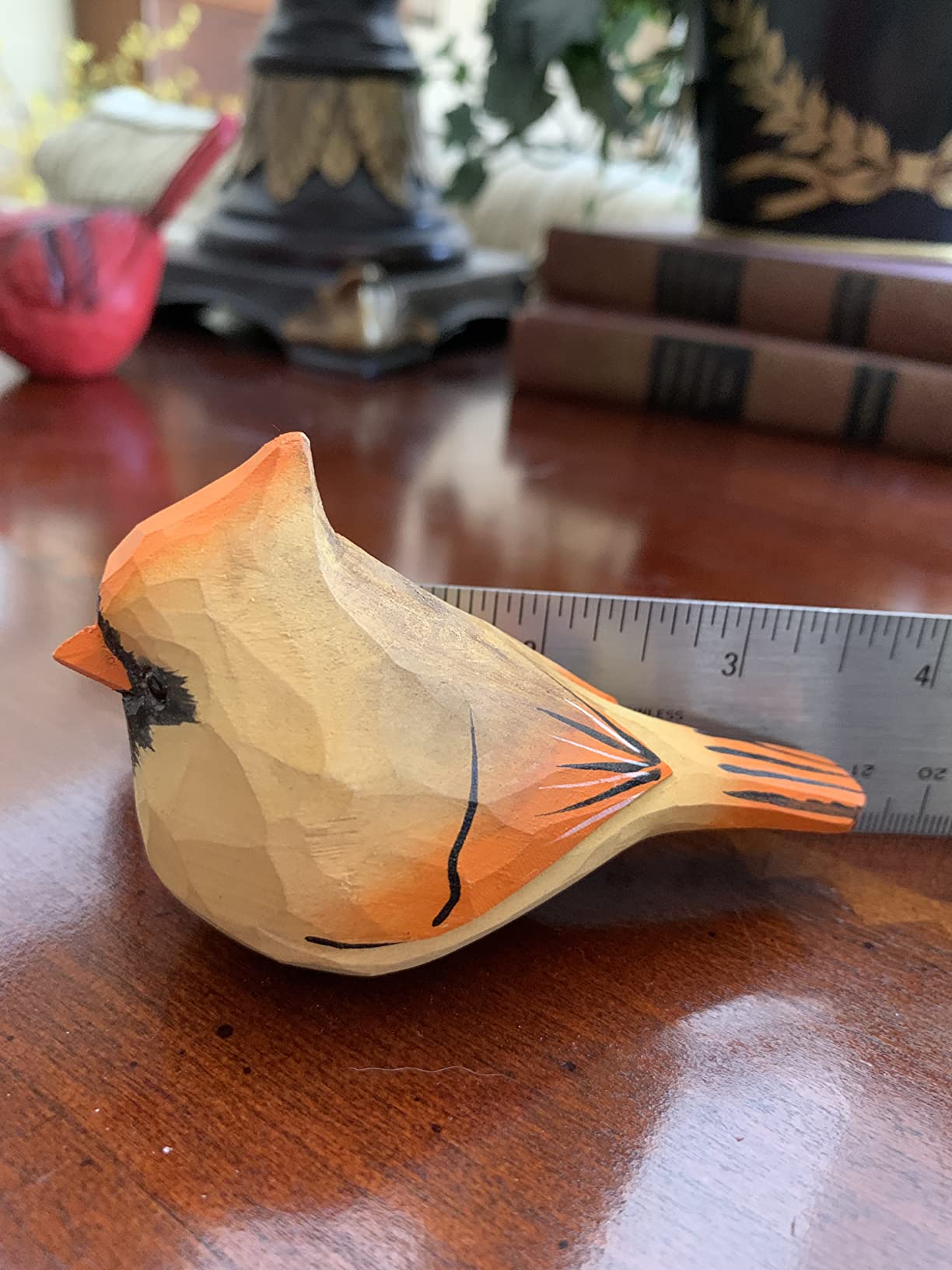 Bird Figurines Hand Carved Painted Wooden Statues for Home Decor, Gift for Bird Lovers, Housewarming, Birthday, Christmas, Anniversaries (NO.15-European Kingfisher) customer photo 2