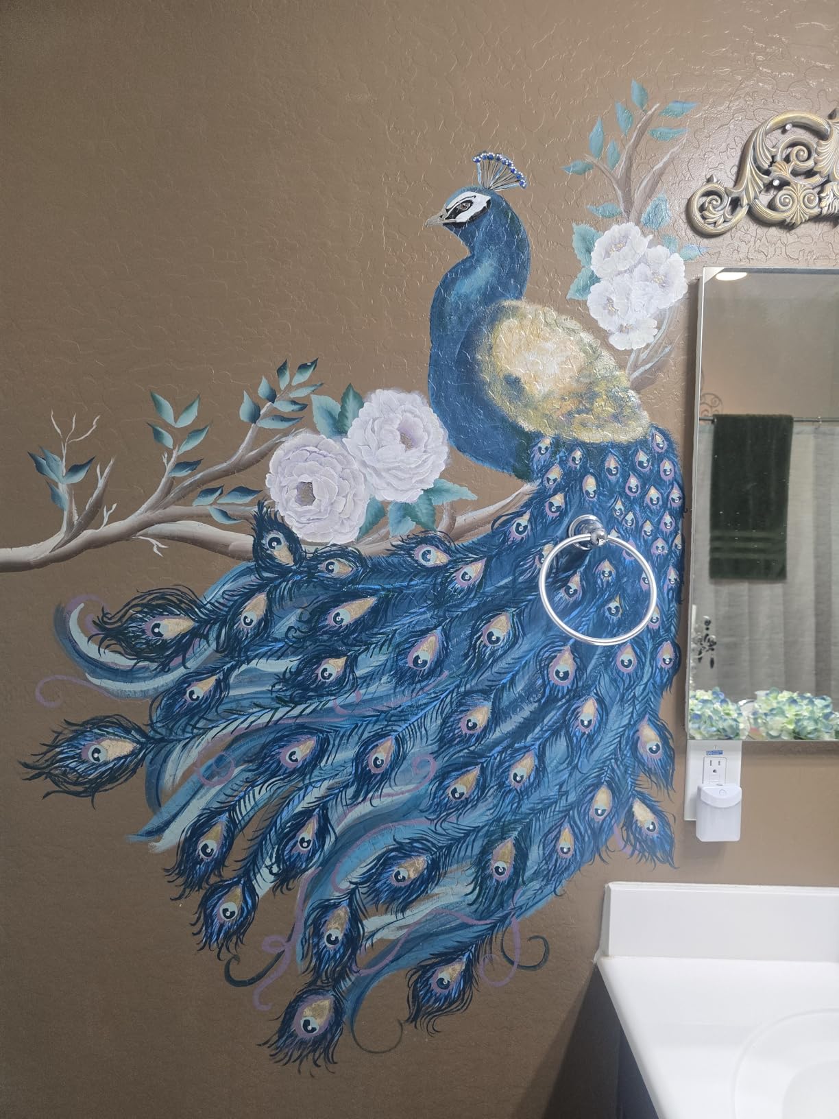 Christian Art Gifts Blue Peacock Ceramic Coffee Mug with Gold Accents - 14 oz. Lead and Cadmium-free Inspirational Scripture Coffee and Tea Mug for Women & Men with Bible Verse: Blessed -Jeremiah 17:7 customer photo 2