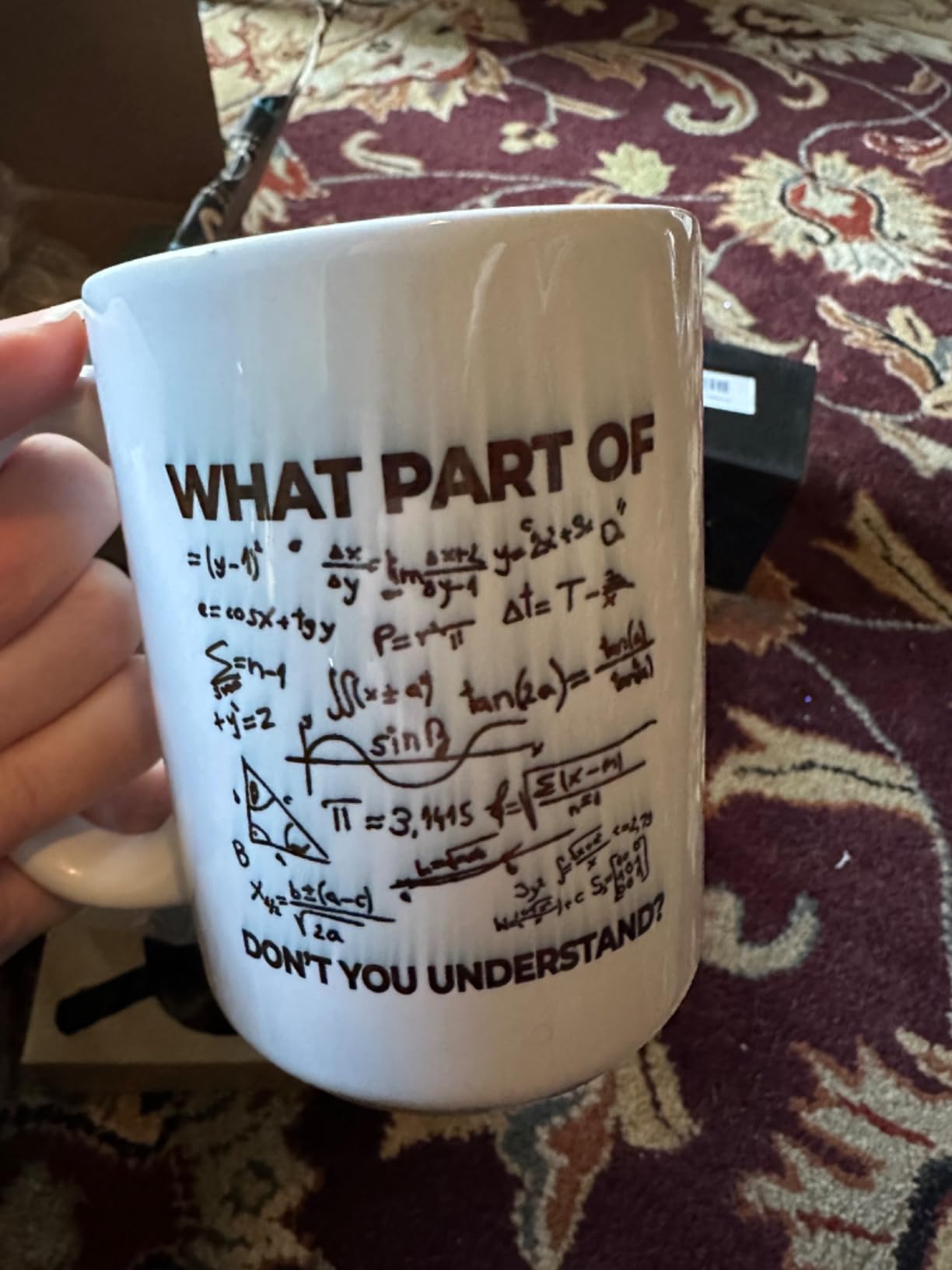 Panvola What Part Of Don't You Understand Engineer Coffee Mug 11oz White | Math Teacher Gift Math Mug STEM Gift Tech Gifts Professional Engineer Gifts Funny Ceramic Mug Novelty Drinkware customer photo 1