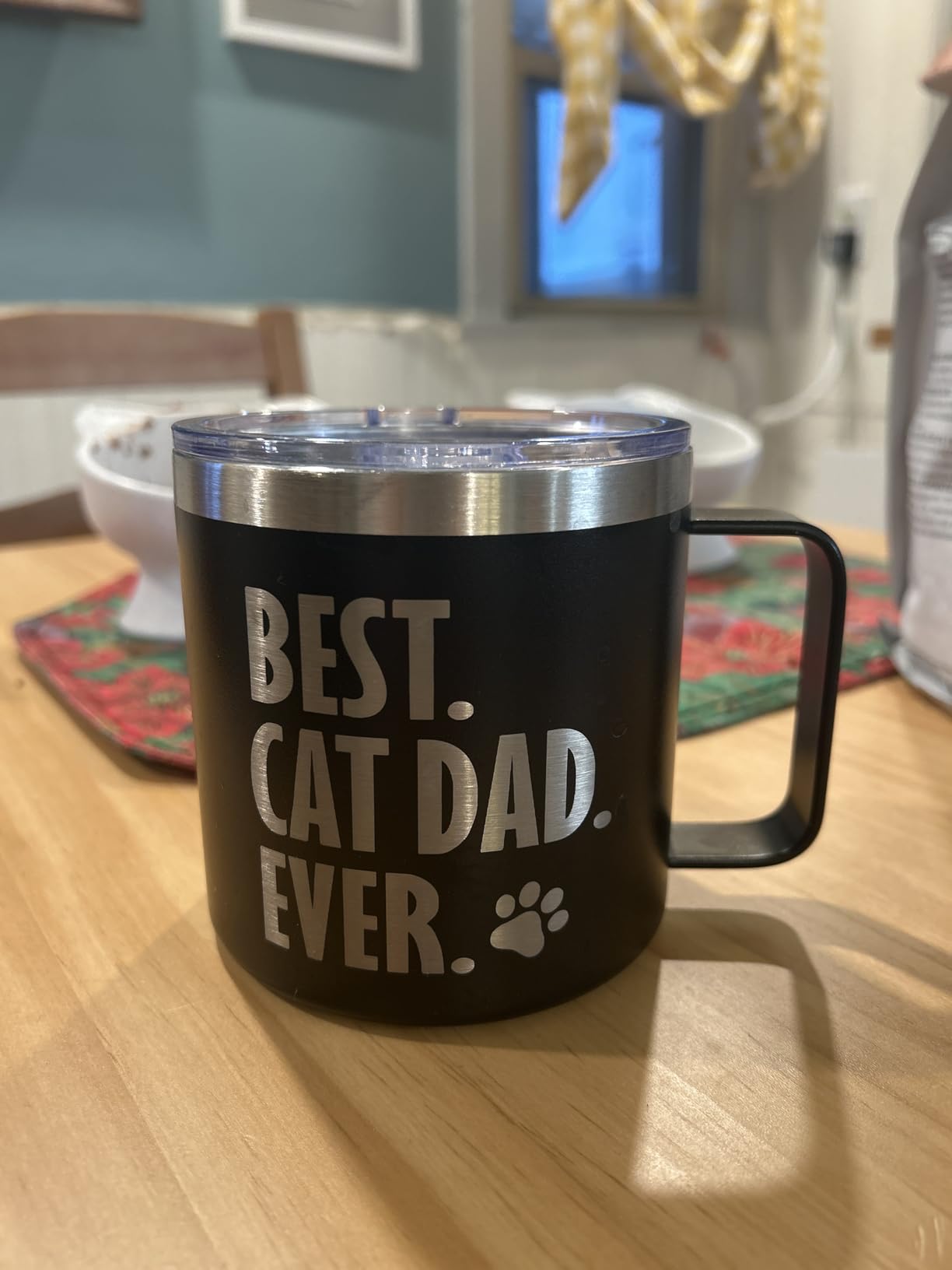 Hyturtle Best Dog Dad Ever Coffee Black Mug/Tumbler 14oz Gift For Dad, Son, Kids - Fathers Day, Birthday Gift Idea For Dog Lovers customer photo 1