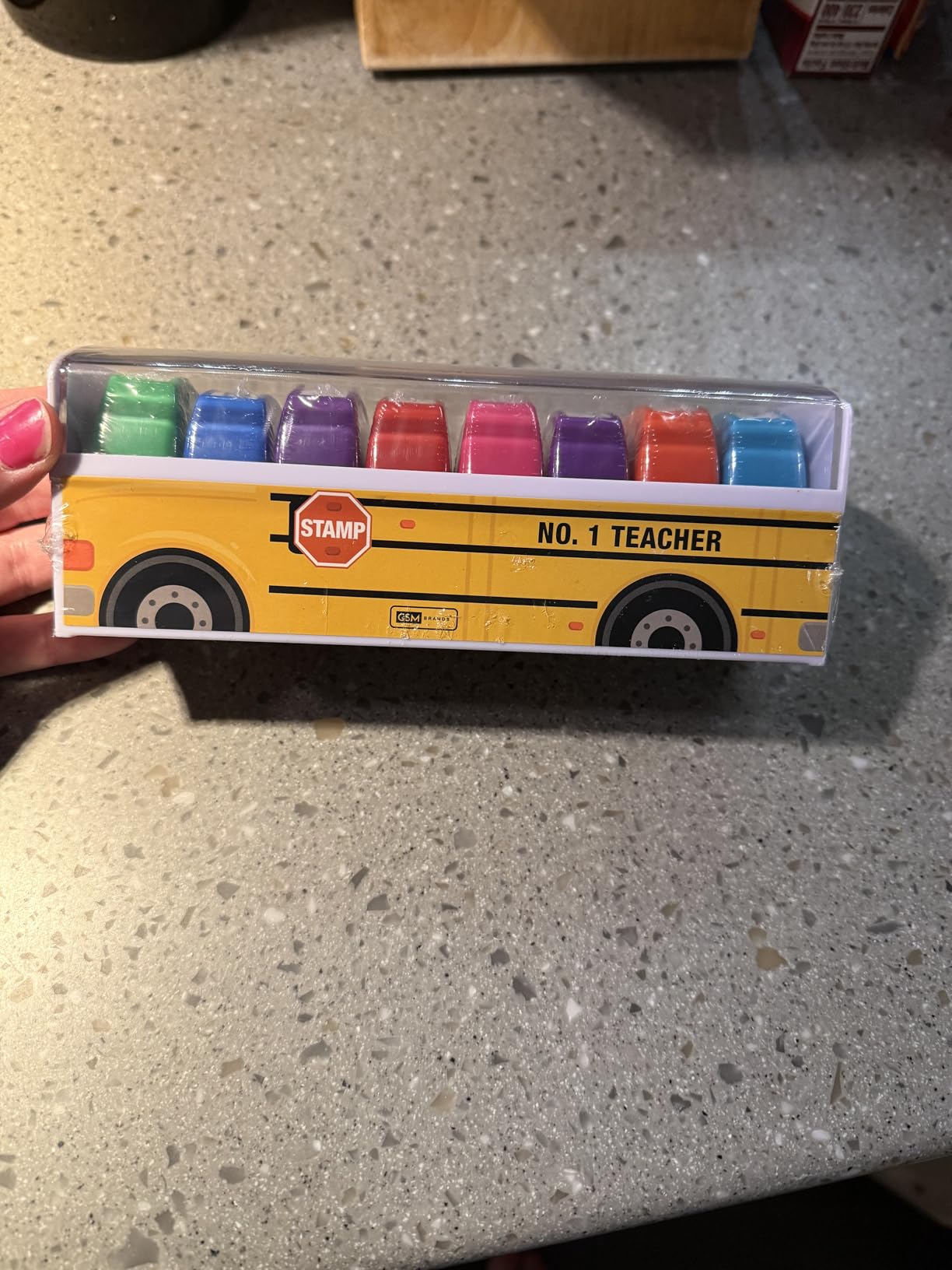 Teacher Stamps - Self Inking Motivational Encouraging and Colorful Set for School Classroom and Homeschool Setting (Set of 8) customer photo 1