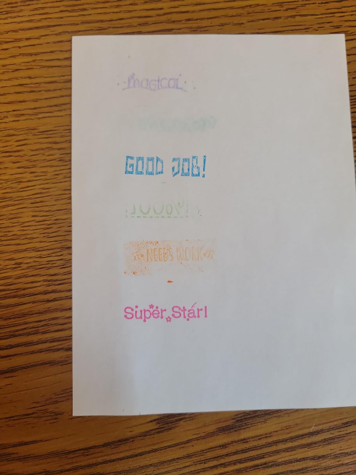 Teacher Stamps - Self Inking Motivational Encouraging and Colorful Set for School Classroom and Homeschool Setting (Set of 8) customer photo 2