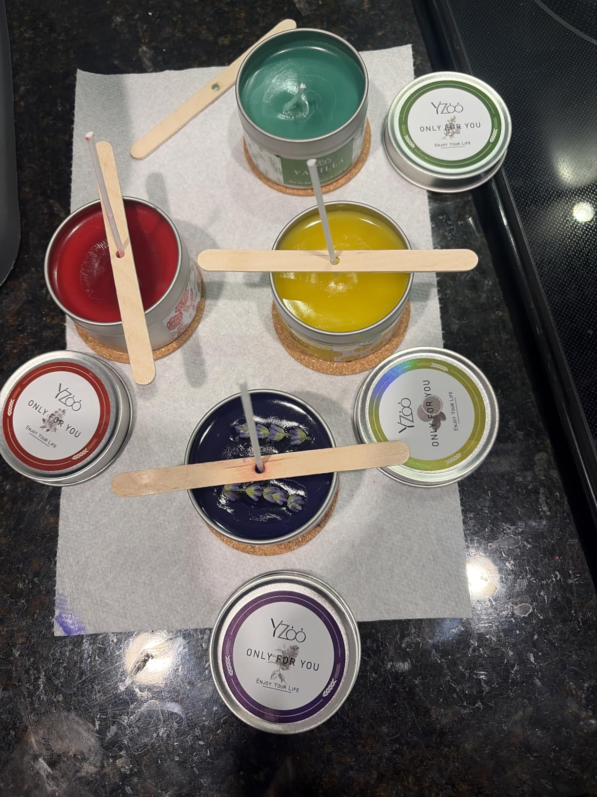 Complete Candle Making Kits for Adults Beginners, DIY Candle Making Supplies Include Soy Wax, Wax Melter, Scents, Dyes, Wicks, Wick Stickers, Candle Tins & More - Full Candle Maker Set customer photo 1