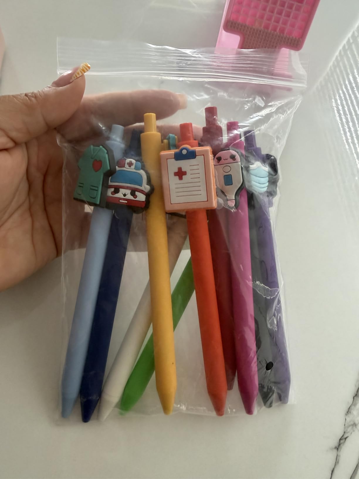 YJ PREMIUMS 10-Pack of Cute Nursing Pens with Heart, Syringe Designs in Black Ink - Versatile Writing Instruments for Nurses, Medical Assistants, Students customer photo 1