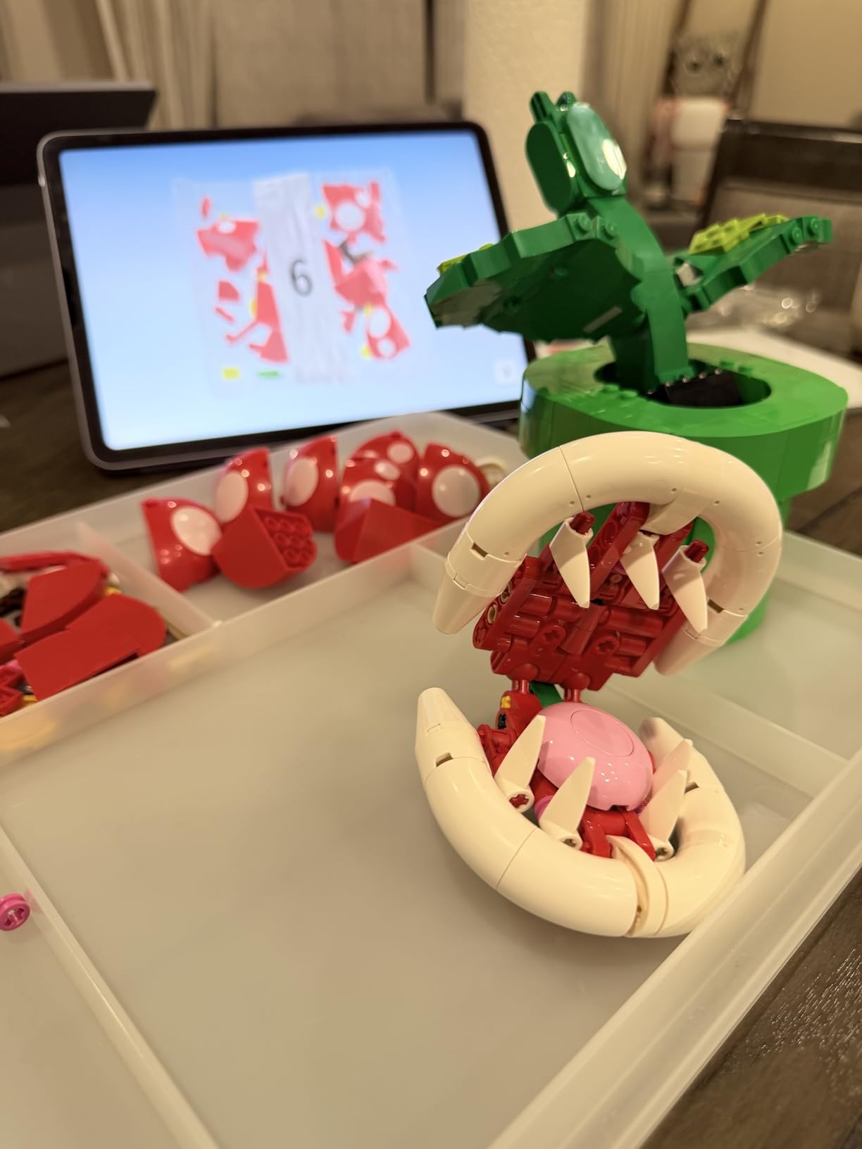LEGO Super Mario Piranha Plant Building Sets for Adults - Mario Collectible for Men & Women, Ages 18+ Years - Gift for Birthdays - Bedroom, Home Office, or Book Shelf Decor - 71426 customer photo 1