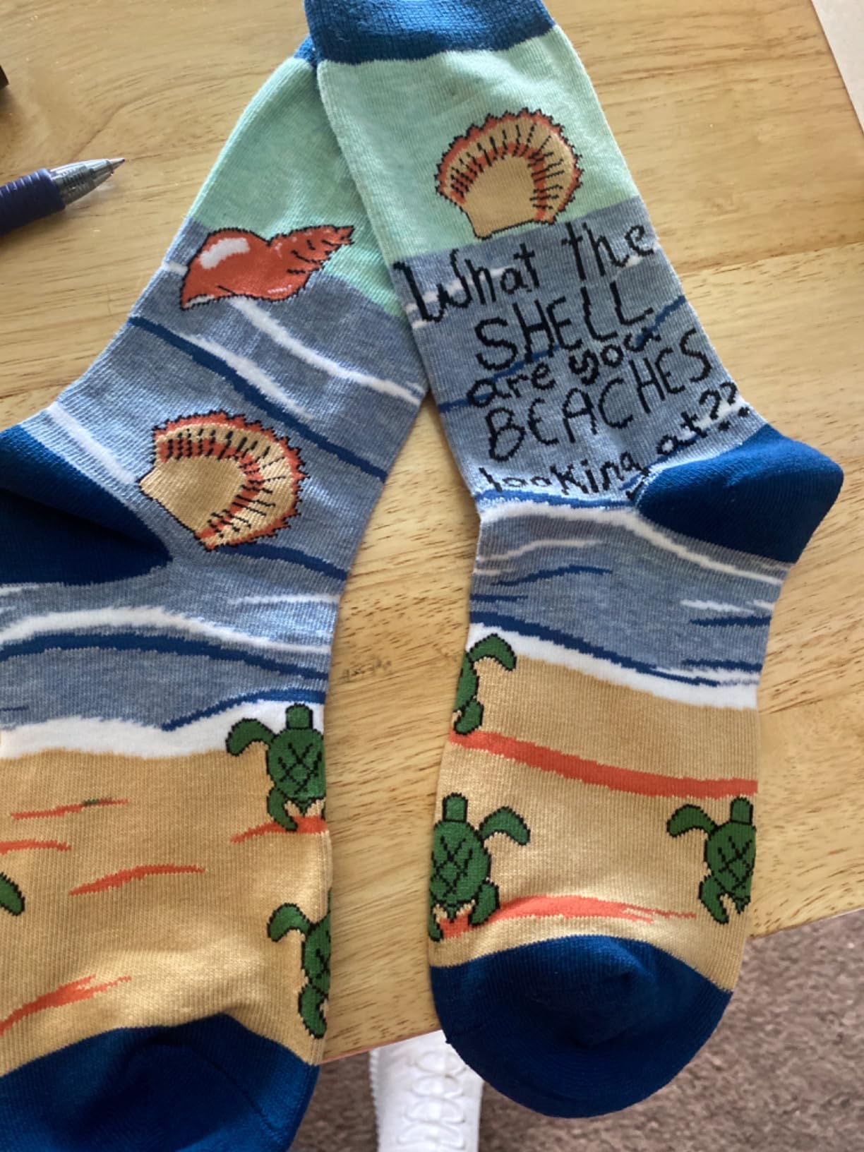 Women's Novelty Aquarium Crew Socks, Funny Crazy Ocean Dress Socks Gift customer photo 1