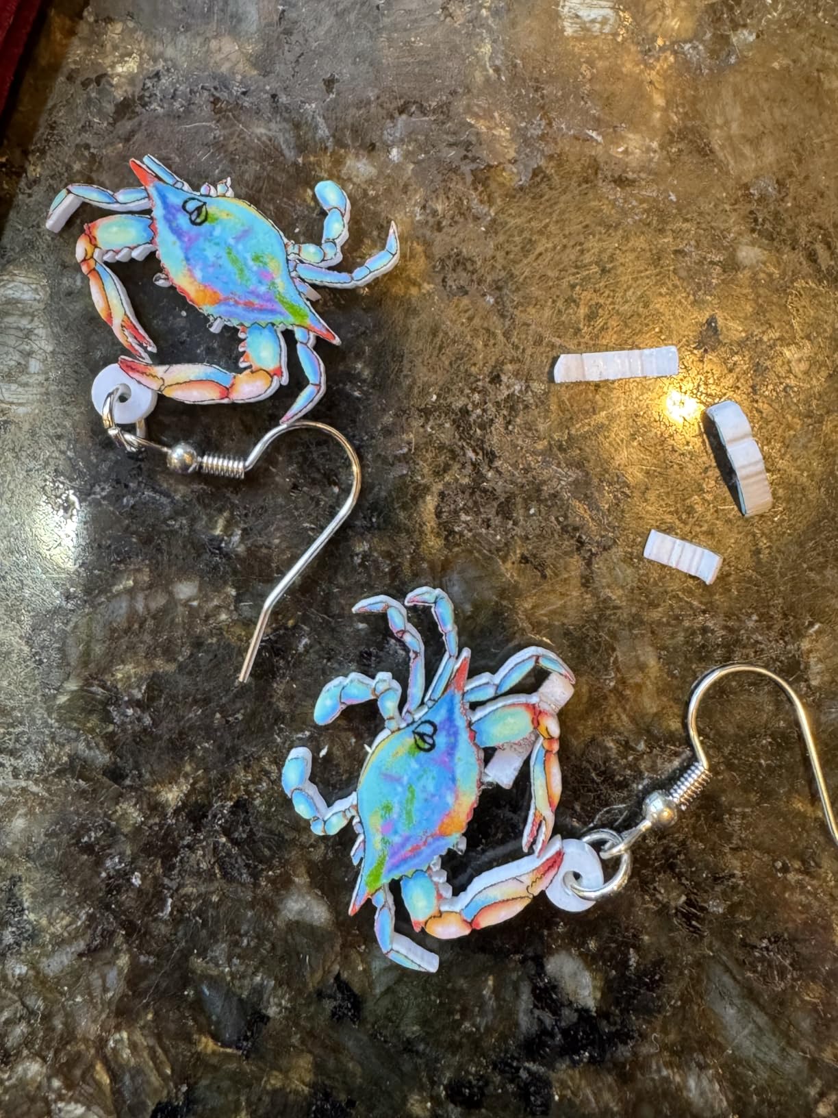 Acrylic Cute Crab Earrings Sea Animal Dangle Ocean Summer Jewelry Gifts for Women customer photo 1