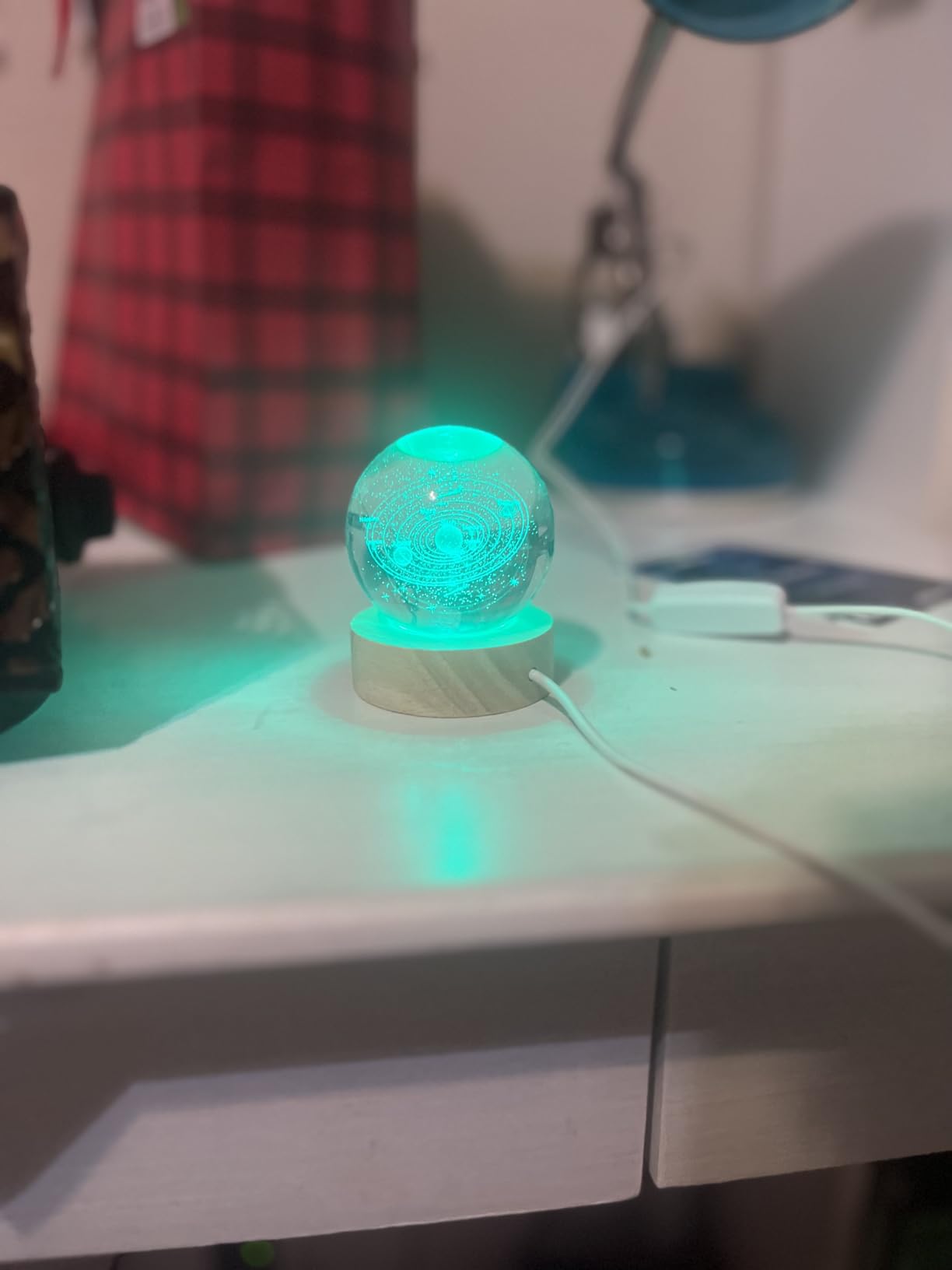 IFOLAINA 3D Solar System Crystal Ball 60mm Universe Gifts for Space Lovers customer photo 1
