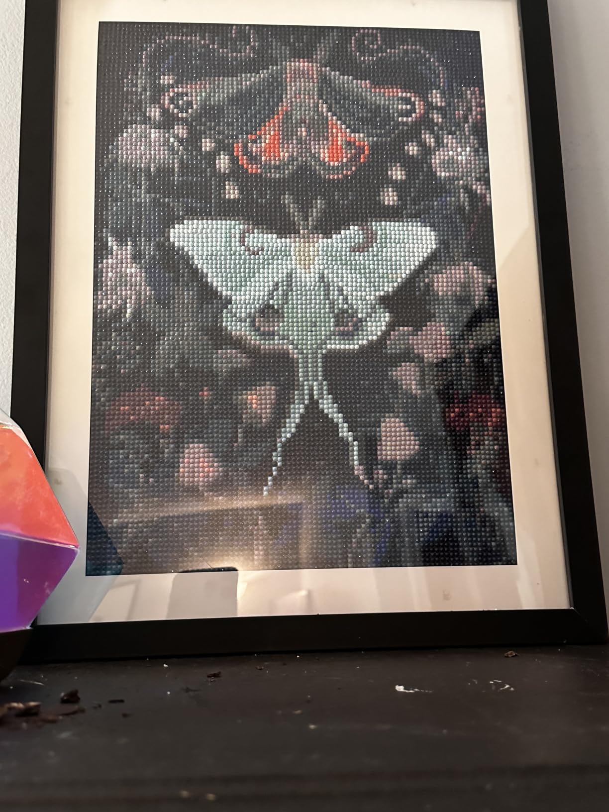 FILASLFT Diamond Art Kits for Adult Luna Moth, Butterfly Diamond Painting Kit for Beginner, Moon Mushroom Flower Diamond Dot, 5D DIY Full Drill Paint with Diamond, Home Wall Decor and Gifts 12x16 Inch customer photo 2
