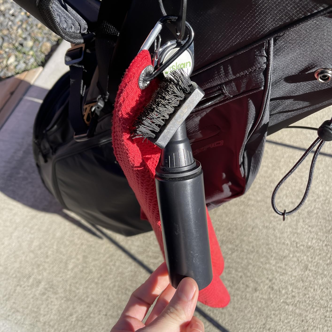 Jiskan Pro Golf Club Brush Cleaner with Retainer Clip and Squeeze Water Bottle customer photo 1