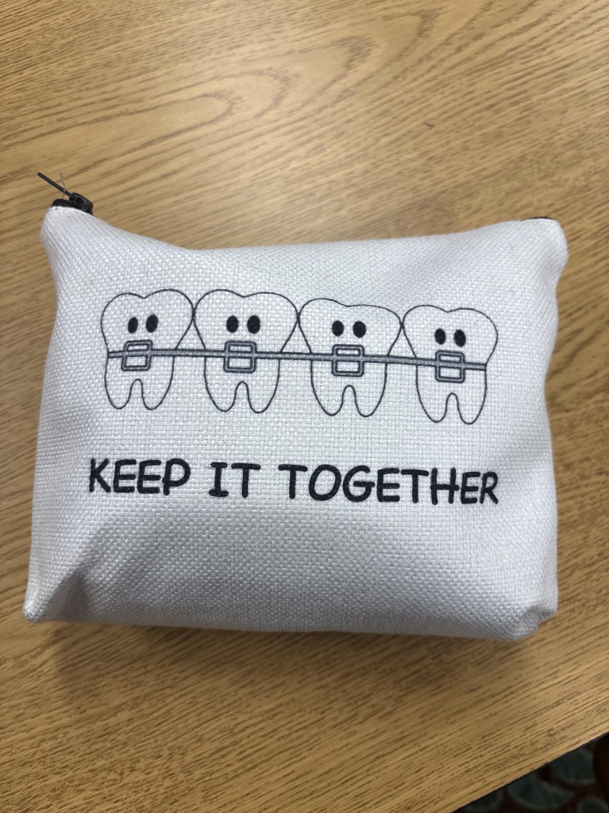 Orthodontist Survival Kit Orthodontist Appreciation Gift Keep It Together Makeup Bag With Zipper Dentist Orthodontist Gift (Keep It Together) customer photo 1