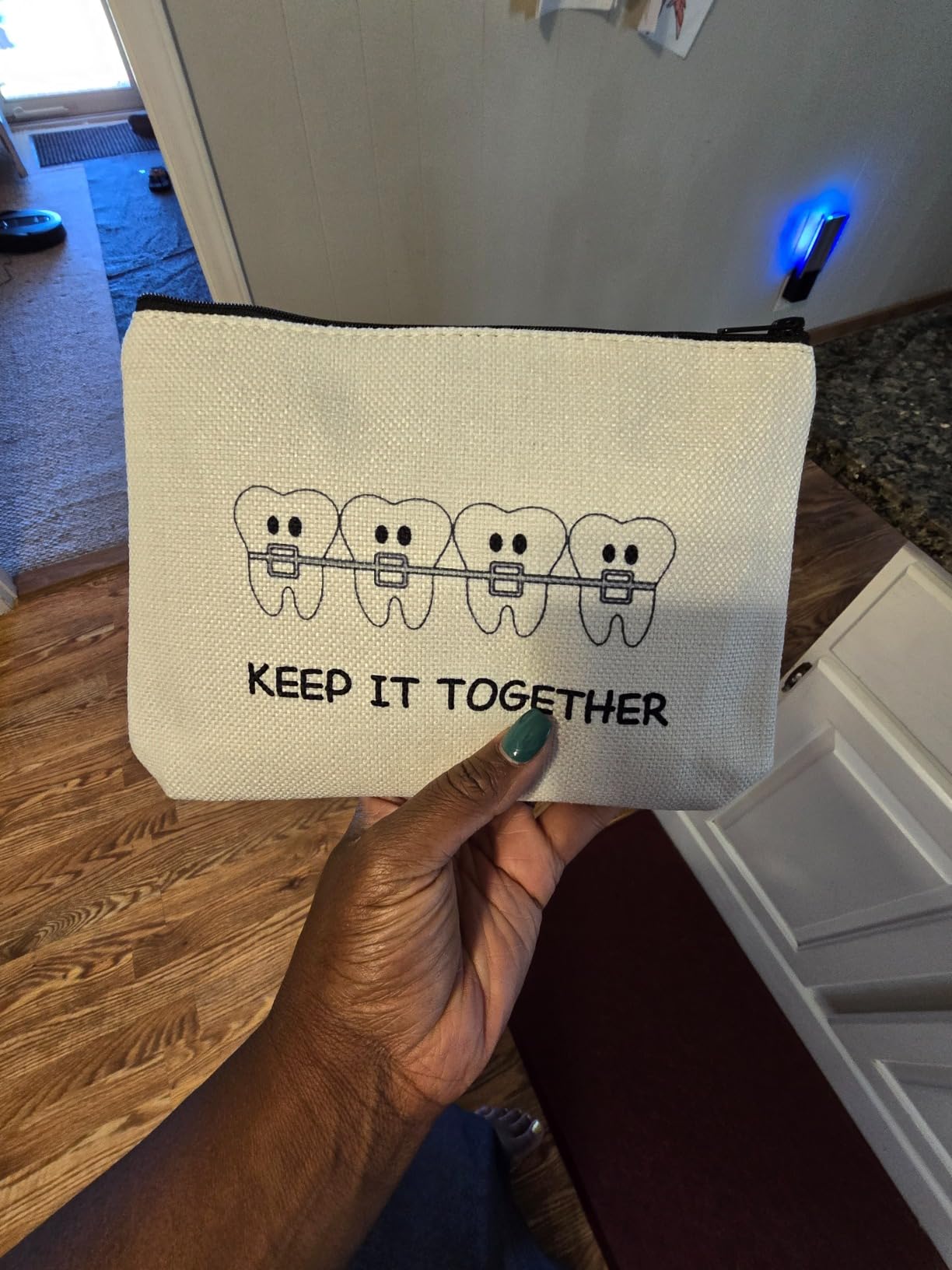 Orthodontist Survival Kit Orthodontist Appreciation Gift Keep It Together Makeup Bag With Zipper Dentist Orthodontist Gift (Keep It Together) customer photo 2