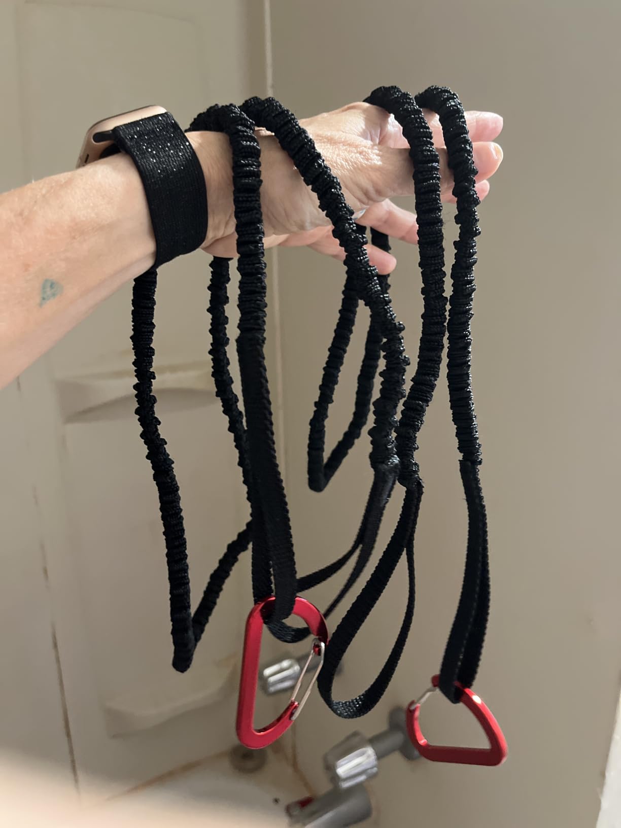 OCEANBROAD Kayak Paddle Leash Accessories for Kayaking Fishing Paddle Board | 4-7ft Strechable, Kayak Paddle Strap, Kayak Tether, Oar Leashes, Fishing Lanyard Rope, Kayaking Essentials customer photo 1