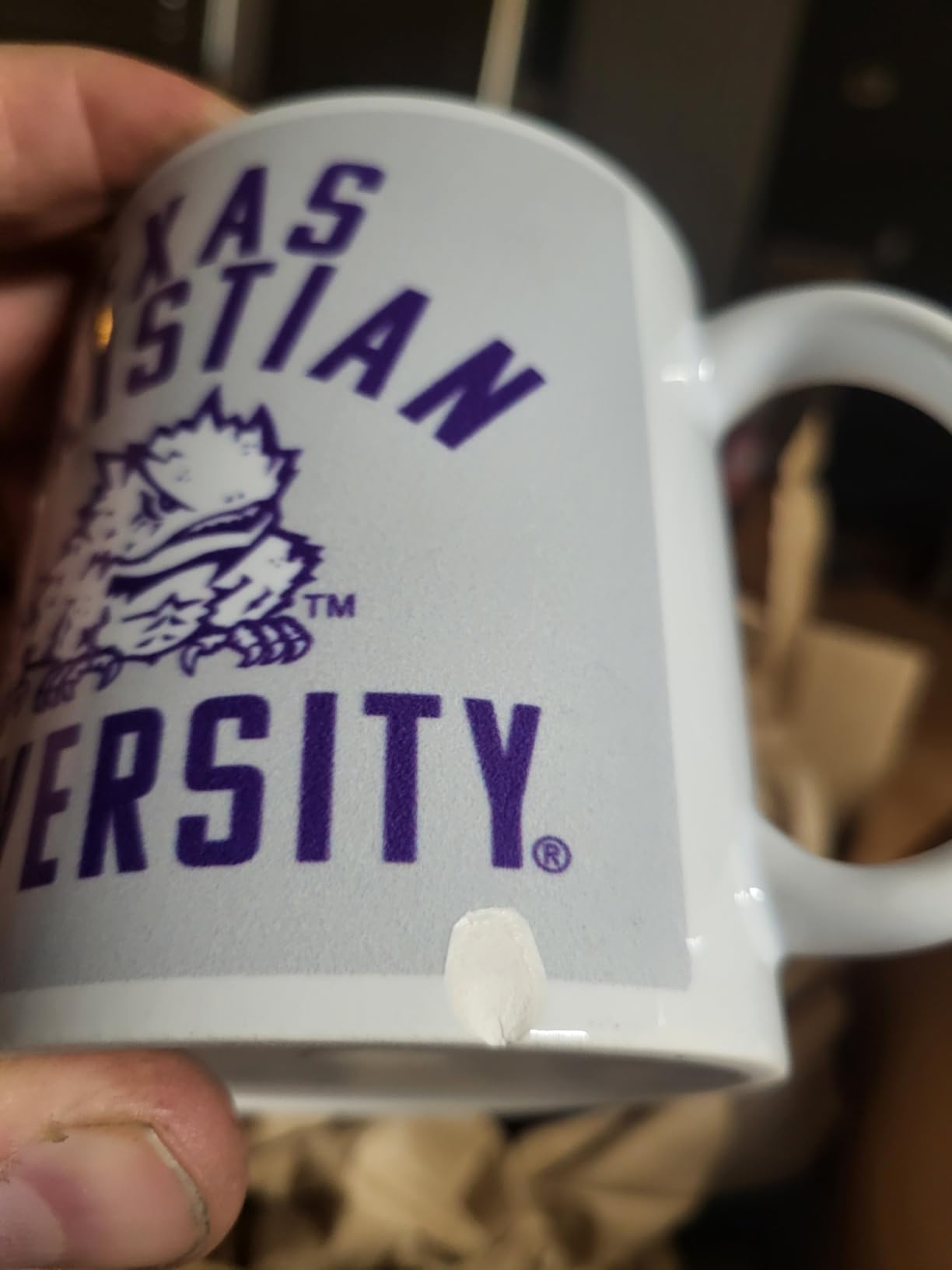 University of Arkansas at Monticello Bull Weevil Logo Ceramic, 11oz, White customer photo 2
