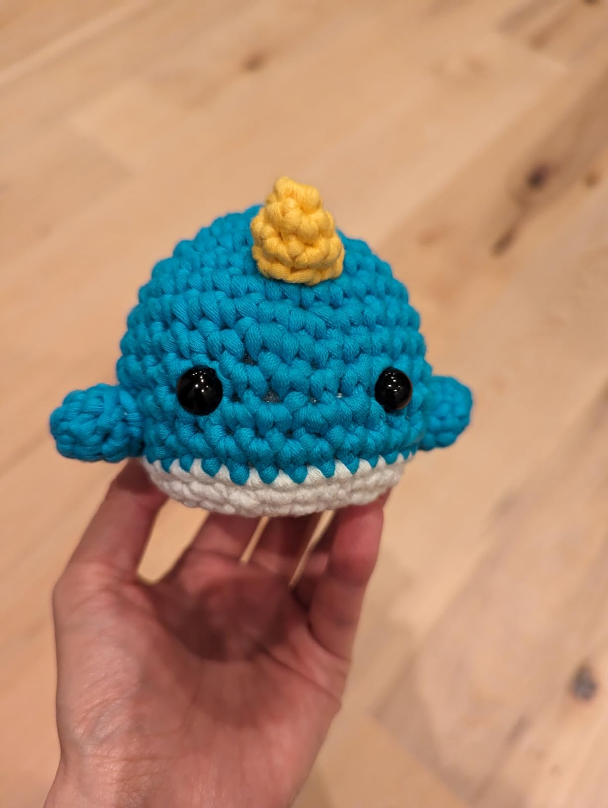 The Woobles Crochet Kit for Beginners (Bjorn the Narwhal) | As seen on Shark Tank customer photo 2