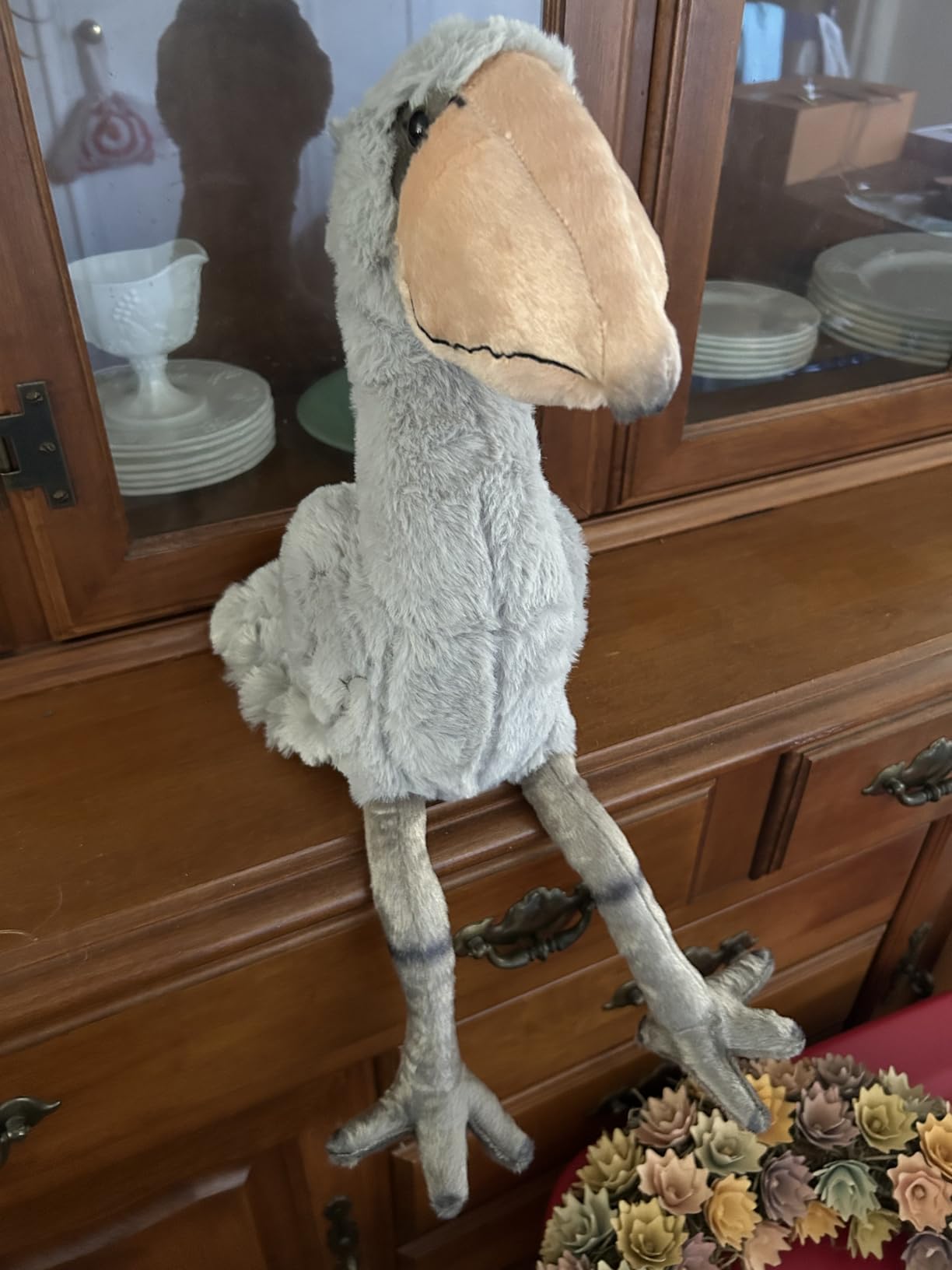 ZHONGXIN Dodo Plush Toy - Lifelike Brown Dodo Bird Stuffed Animal, 14inch Real Plushie Toy Home Decoration, Unique Plush Gift for Kids customer photo 1