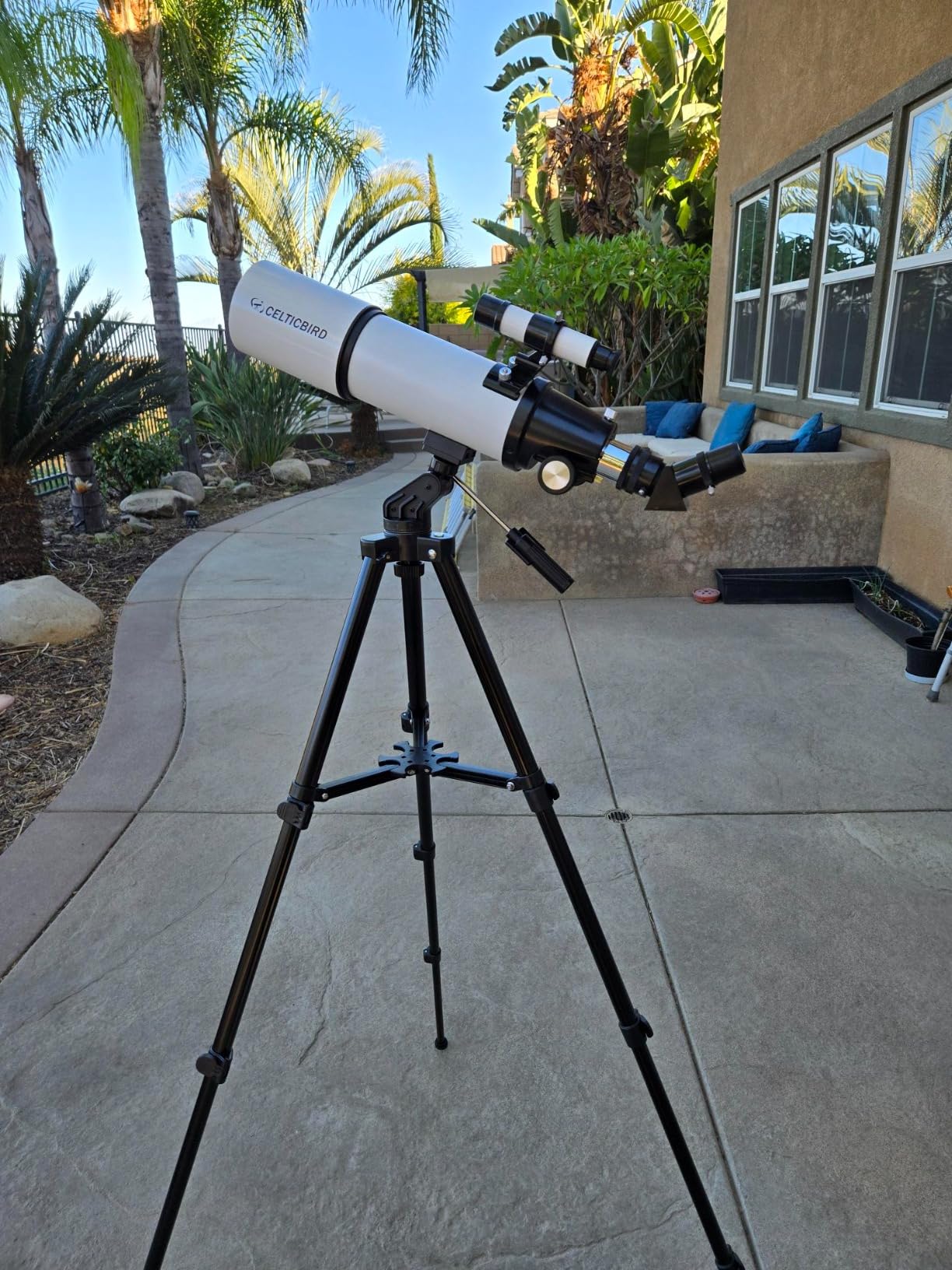 Telescope for Adults High Powered, 80mm Aperture 600mm AZ Mount Refractor Telescope for Kids Beginners - Portable Telescopes for Adults Astronomy with Backpack, Phone Adapter, Moon Filter customer photo 1