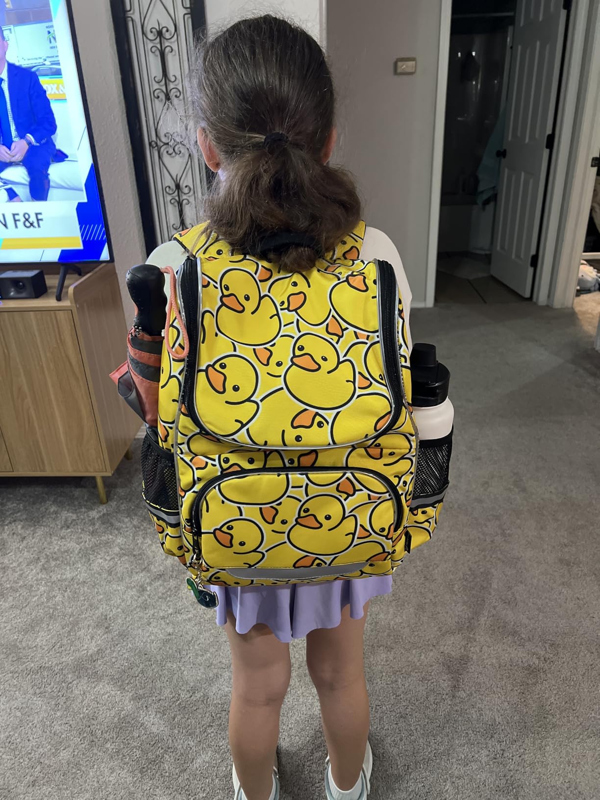 Cartoon Otter Backpack Large Capacity Student Book Bag for Kids Teenagers, Backpack for Girl and Boy with Night Reflective Strip Safety, Kid's Cartoon School Bag customer photo 1
