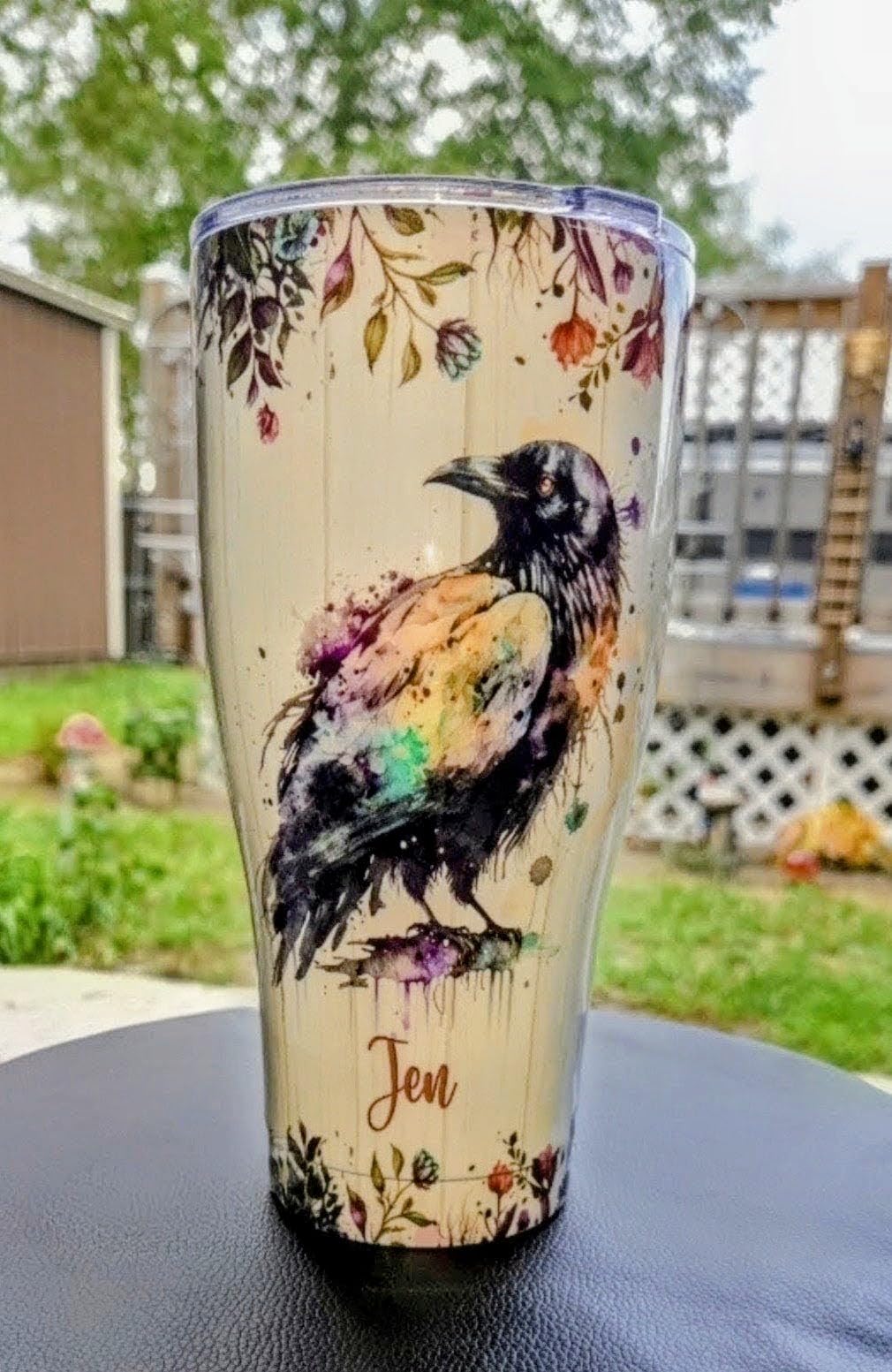 Hyturtle Personalized Gifts For Stork Lover - Just A Girl Who Loves Storks Custom Name Stainless Steel Tumbler 20oz With Lid - Idea Bird Animal Lover Gifts For Women Girl On Birthday, Christmas customer photo 1