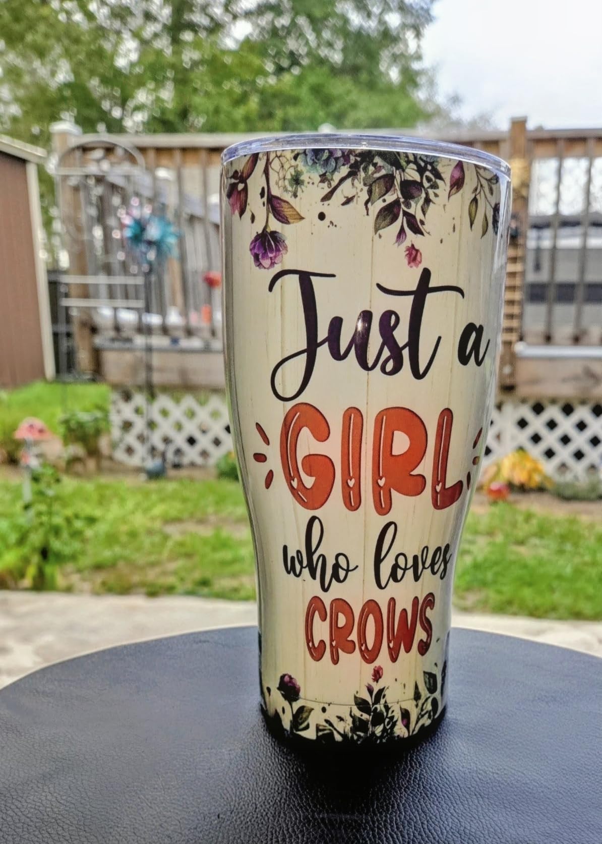 Hyturtle Personalized Gifts For Stork Lover - Just A Girl Who Loves Storks Custom Name Stainless Steel Tumbler 20oz With Lid - Idea Bird Animal Lover Gifts For Women Girl On Birthday, Christmas customer photo 2