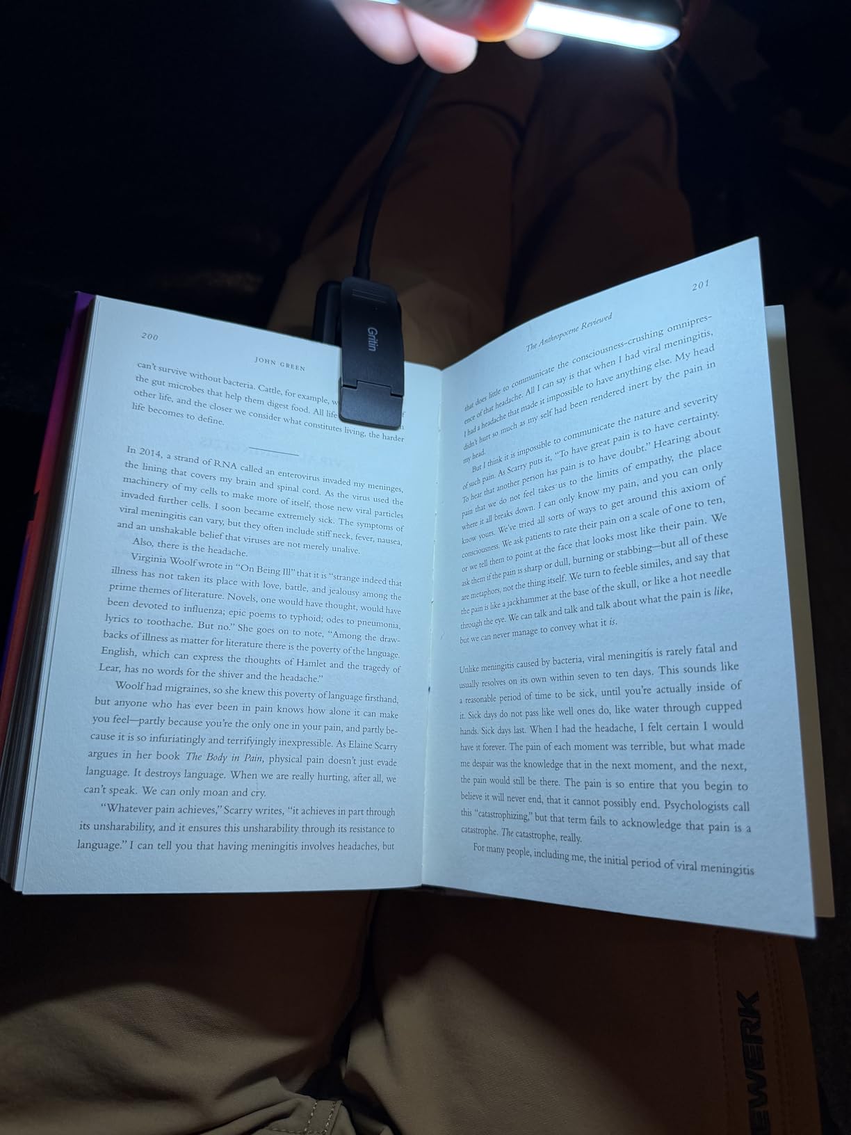 Gritin 19 LED Rechargeable Book Light for Reading in Bed | Eye Caring 3 Color Temps, Stepless Dimming Brightness, Memory Function, 90 Hrs Runtime Lightweight Clip on Light for Book Lovers customer photo 2