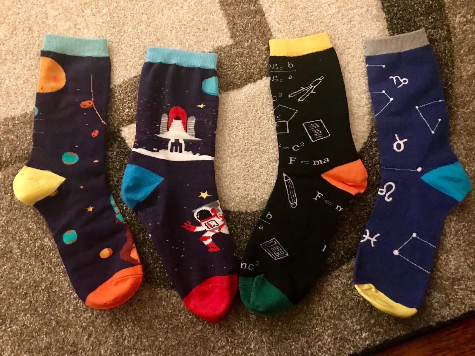HAPPYPOP Doctor Patriots Math Lover Gifts - Teeth Golf Nurse Space Astronomy Lover Socks customer photo 2