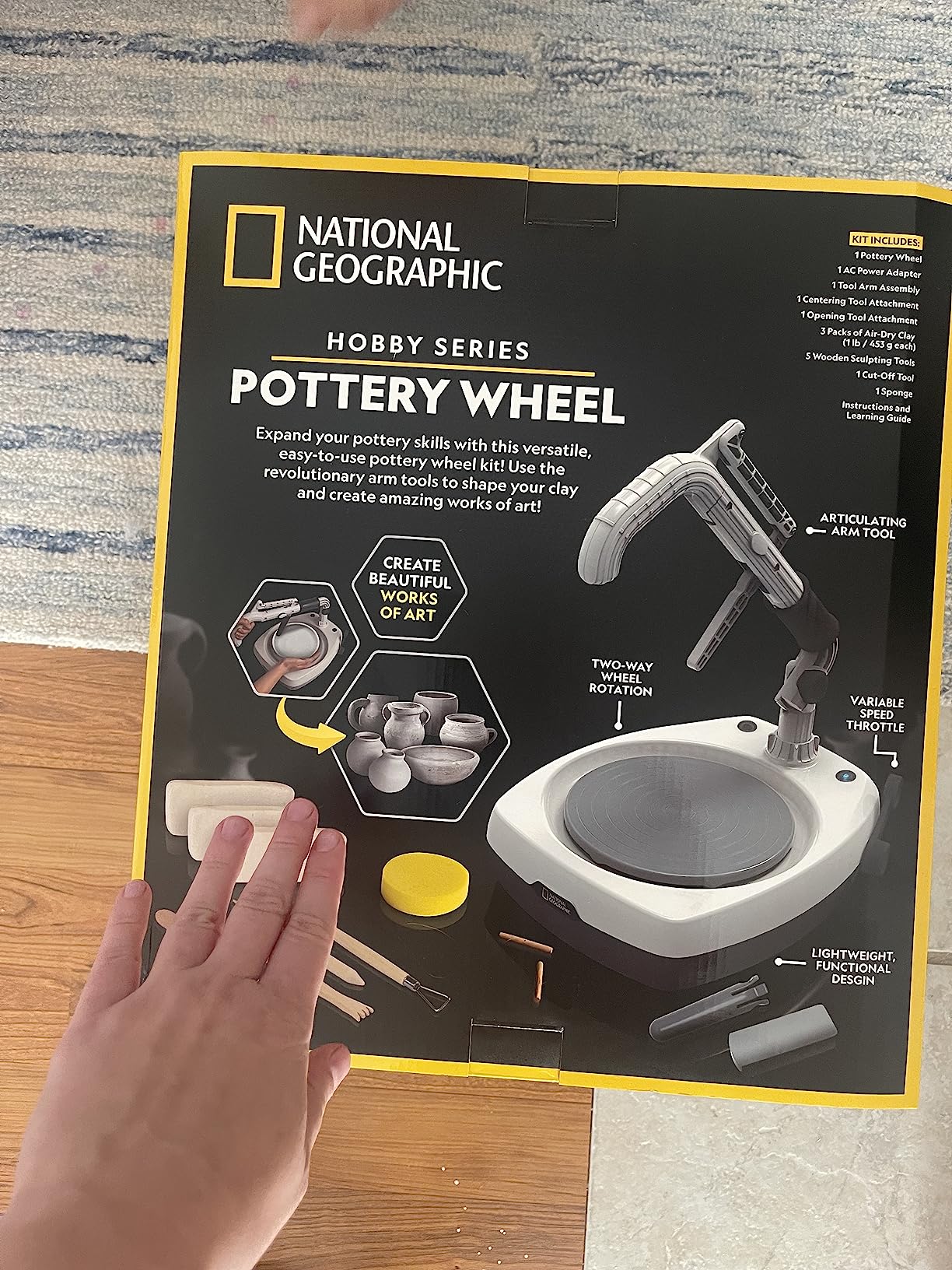 NATIONAL GEOGRAPHIC Hobby Pottery Wheel Kit - 8