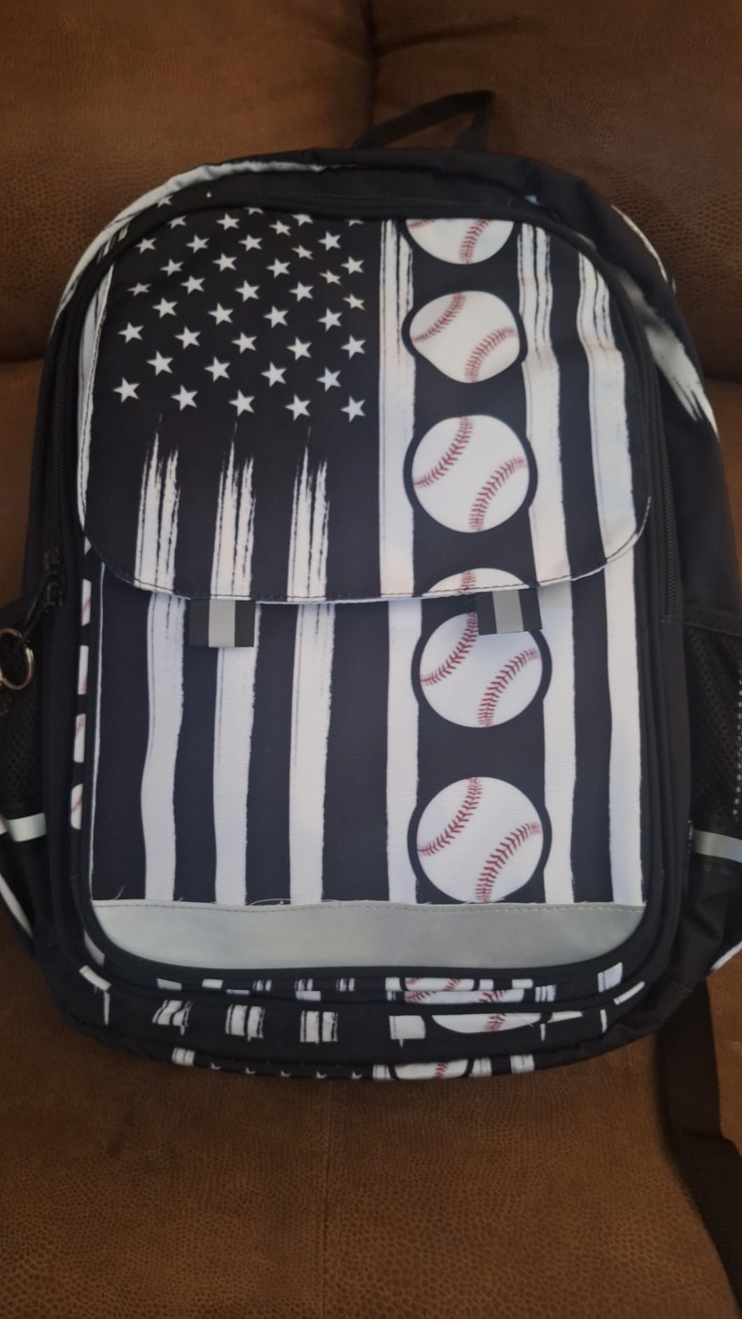 Two Sea Otter Backpack School Bag Lightweight Laptop Backpack Student Travel Daypack with Reflective Stripes customer photo 2