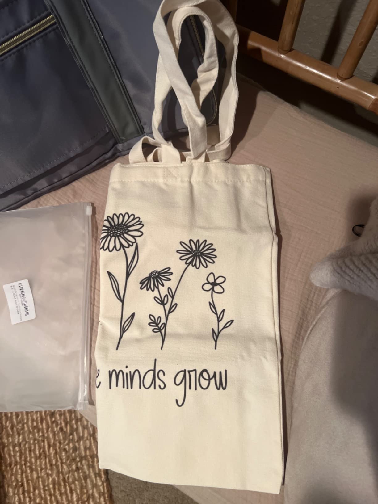 Teacher Appreciation Canvas Tote Bag customer photo 2