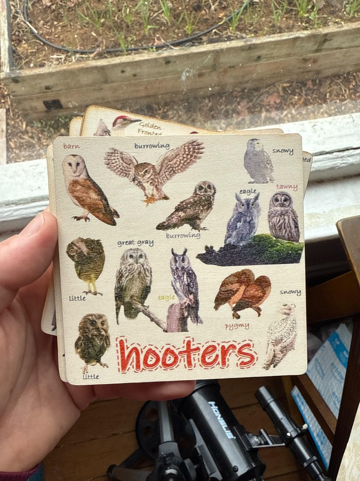 Bird Pun Coasters, Square Funny Coaster Set Coffee Coasters for Bird Lovers Kitchen Decor Housewarming Gifts (4 Pcs) customer photo 1