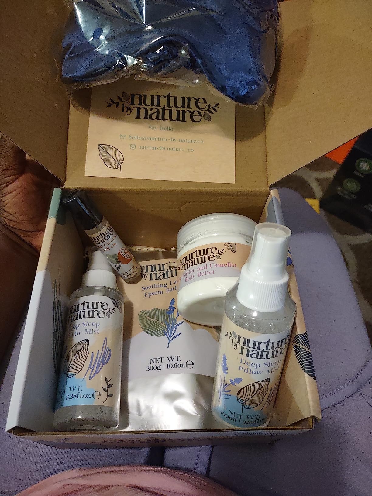 Nurture by Nature Relaxing Spa Gifts for Women - New Mom Gifts Care Package with Deep Sleep Pillow Spray & Bath Salts customer photo 1