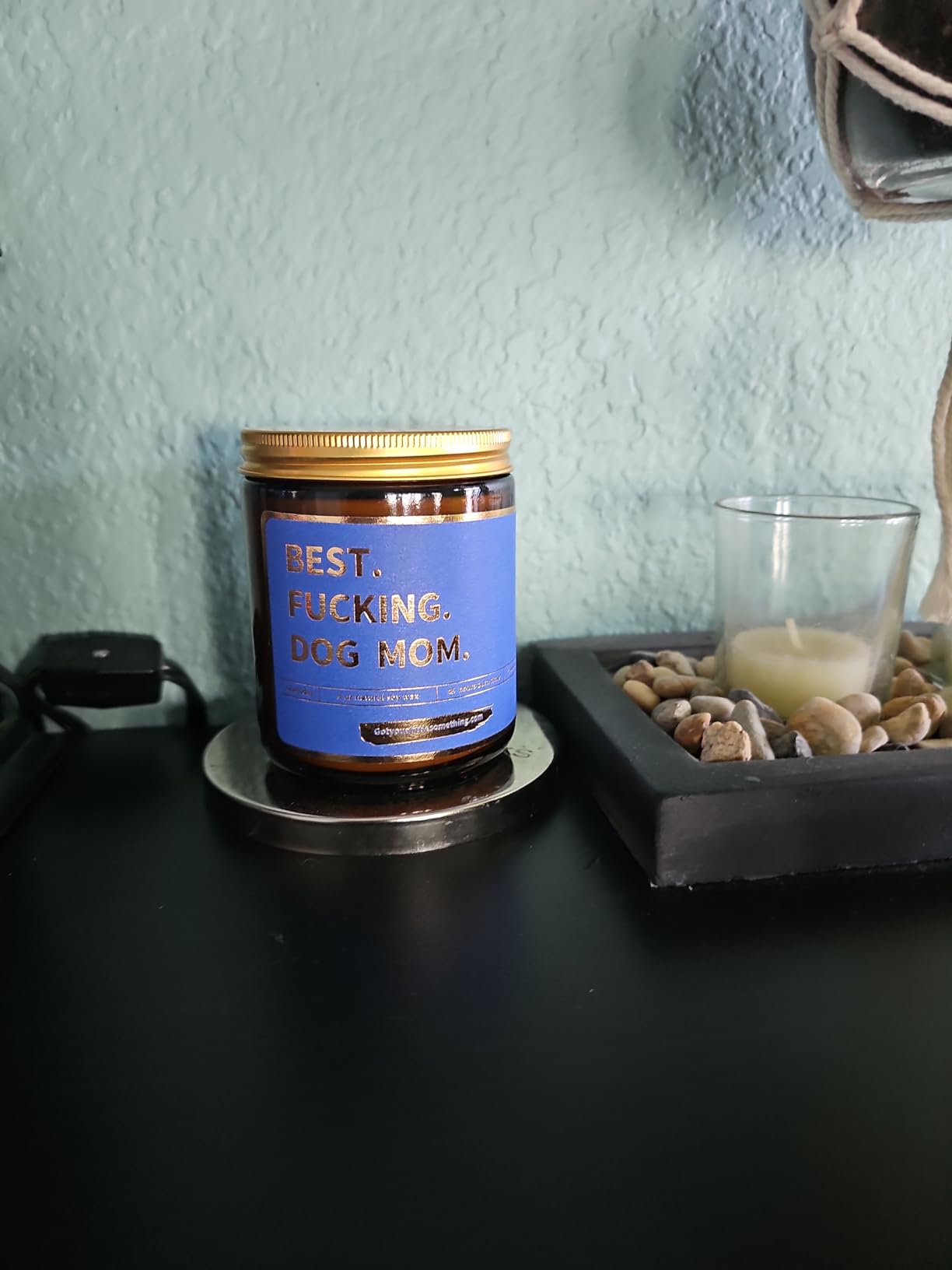 Dog Mom Gifts for Women | Lavender Vanilla Scented Candle, 100% Soy Wax | Funny Gift for Pet Lovers for Birthday, Mothers Day, Friendship, Housewarming, New Puppy | Best Dog Mom Candle customer photo 1