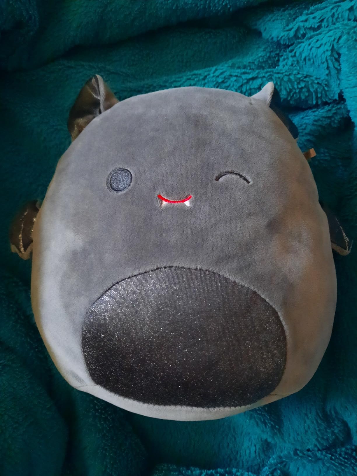 Squishmallows Original 8-Inch Emily Bat with Sparkly Ears and Belly - Medium-Sized Ultrasoft Official Jazwares Plush customer photo 1