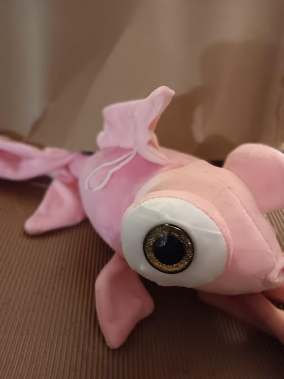 zhidiloveyou Fish Stuffed Animal Yellow Goldfish Plush Cute Toy Gift 13.78