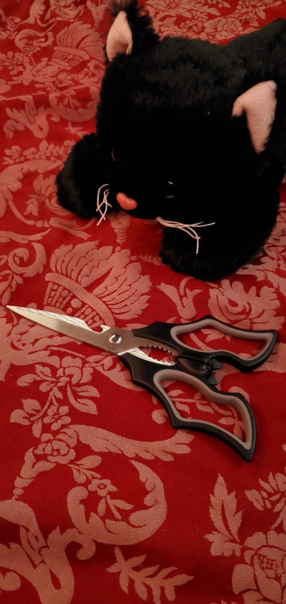 OTOTO Original Elizabat Kitchen Scissors - Halloween Goth Cute Bat Kitchen Shears, Bat Scissors, Gothic Scissors Utensils - Spooky Bats Halloween Gifts, Cute Gadgets, Kitchen Gadgets customer photo 1