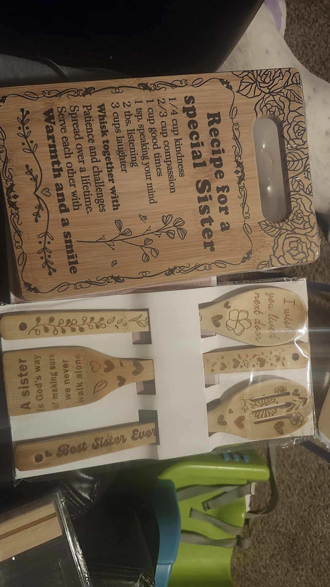 Housewarming Gift for Neighbors - Cutting Board Set Gift - A Good Neighbor is a Welcome Blessing customer photo 1