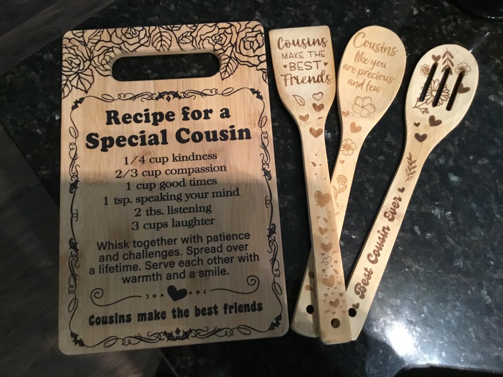 Housewarming Gift for Neighbors - Cutting Board Set Gift - A Good Neighbor is a Welcome Blessing customer photo 2