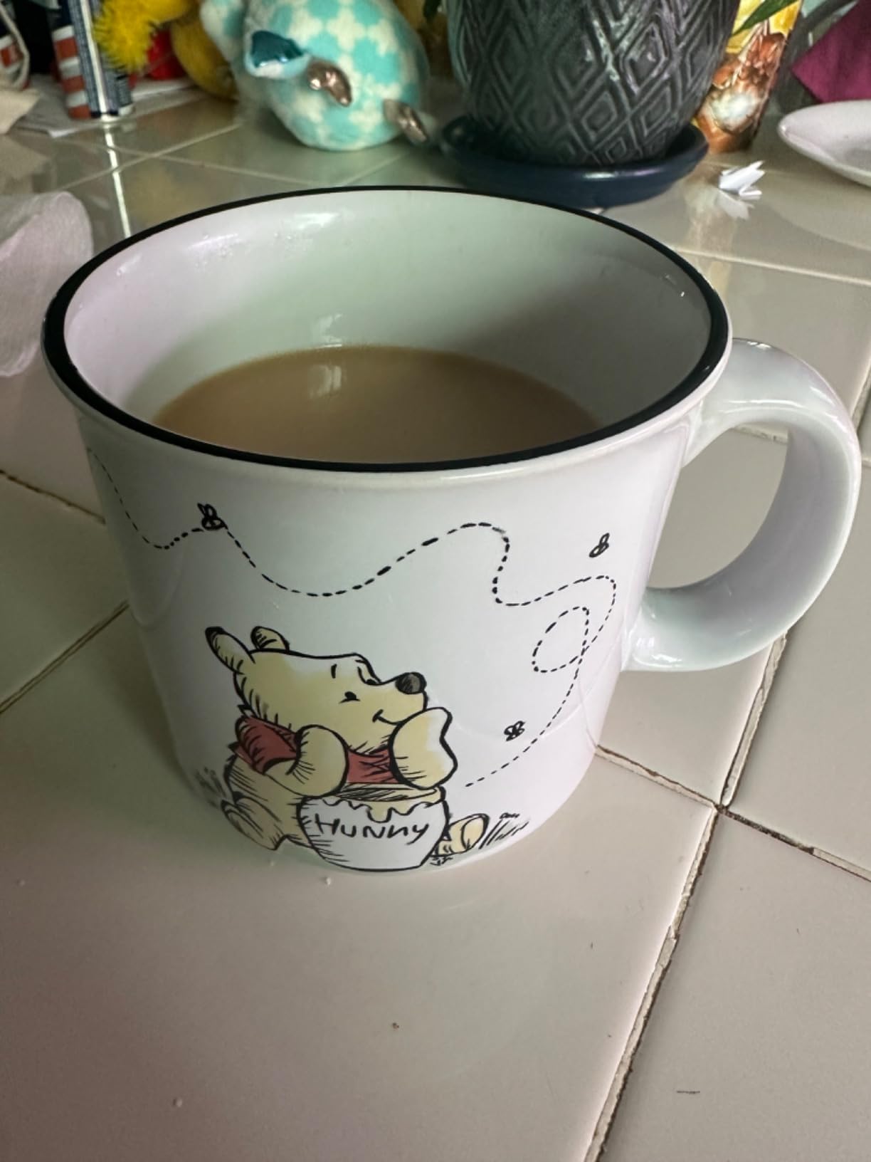 Silver Buffalo Disney Winnie the Pooh, Reactive Glaze Pottery Mug, 14oz customer photo 2
