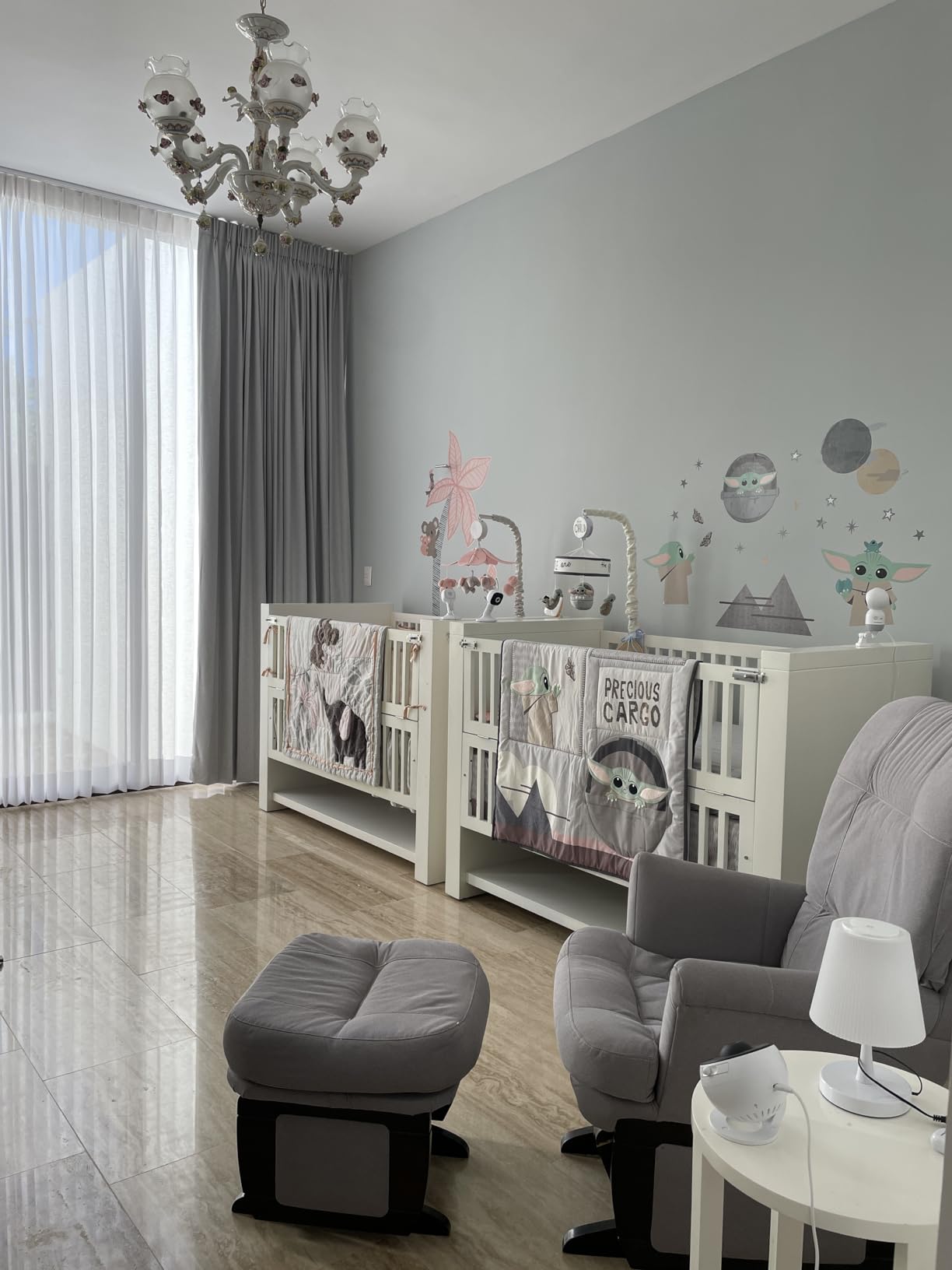 Lambs & Ivy Jungle Party 3-Piece Elephant/Monkey Baby Crib Bedding Set customer photo 2