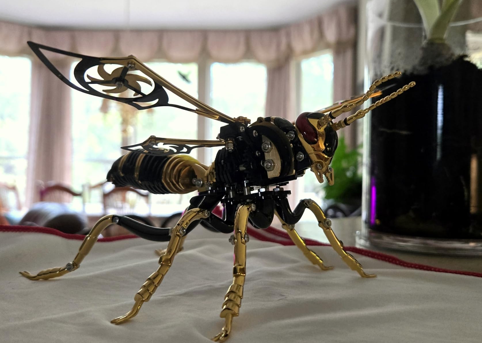 3D Metal Puzzles for Adults Mechanical Wasp Model Kits Building Blocks the Northern Giant Hornet Difficult DIY Assembly for Men customer photo 2
