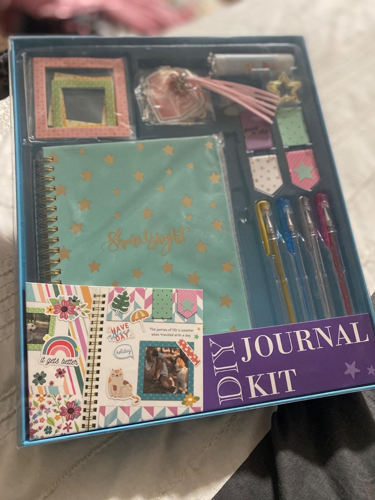 DIY Journal Kit for Girls, Scrapbook & Diary Supplies Set, Birthday Gifts for Teen Girls Craft Sets - Unleash Creativity Journaling Art Crafts Kit - Ideal Gifts for 8 9 10 11 12 13 14 Year Old Girl customer photo 2