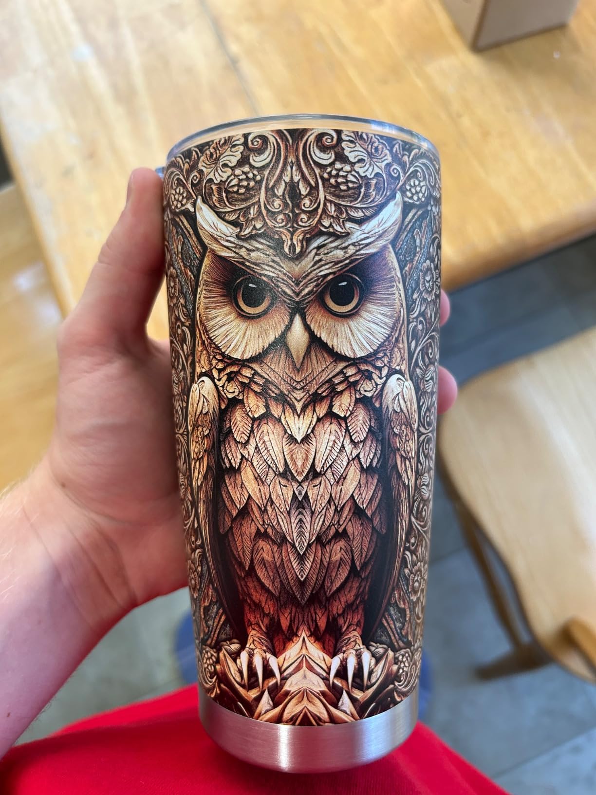 Eagle American Flag Tumbler 20oz Eagles Cups Gifts for Men Women Veterans Stainless Steel Insulated Tumblers customer photo 1
