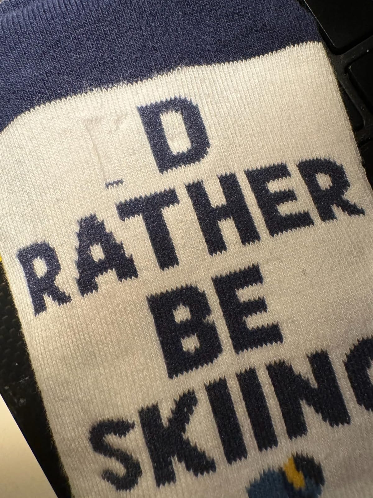 Lavley Ski Socks Funny Gift for Skiers & Snowboarders Winter Sports Fans | Premium Cotton Blend, Super Soft, Durable, Ski Gift for Men and Women, Funny Novelty Socks, Winter Sports Gear customer photo 2