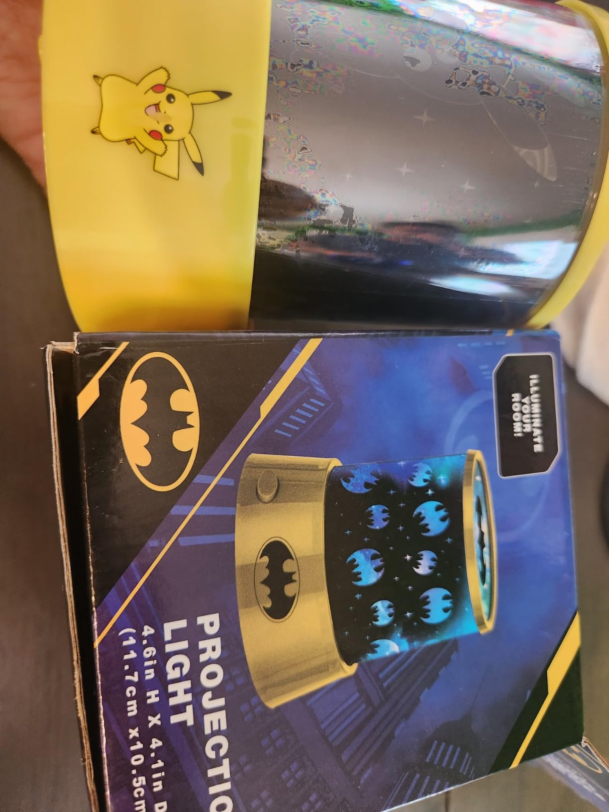 Batman Color Changing Kids Lamp and Nightlight, LED Projection Light for Bedroom Decor customer photo 1