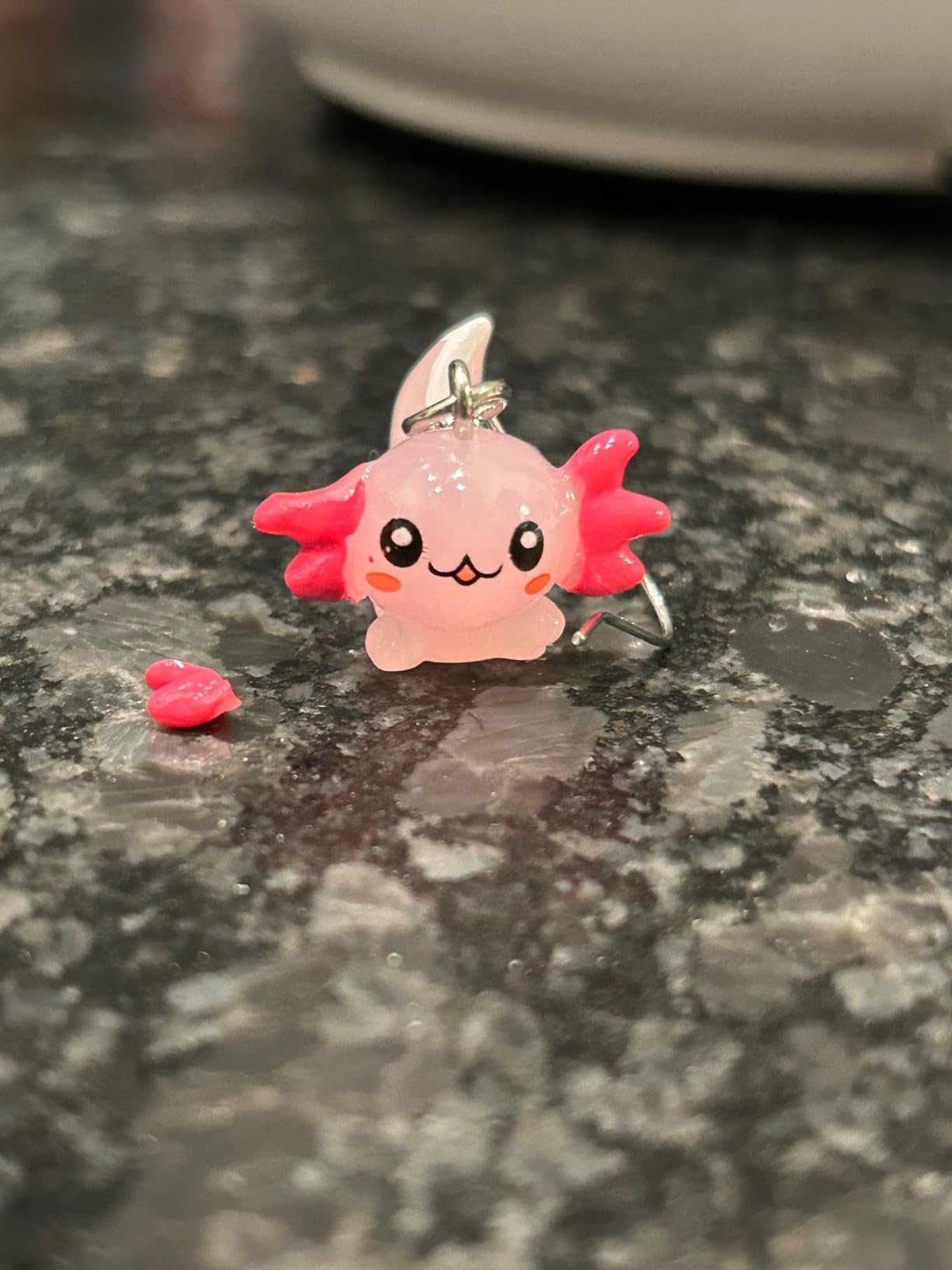 Cute Pink Axolotl Dangle Earrings for Women Unique Cartoon Animal Drop Earrings Jewelry customer photo 1