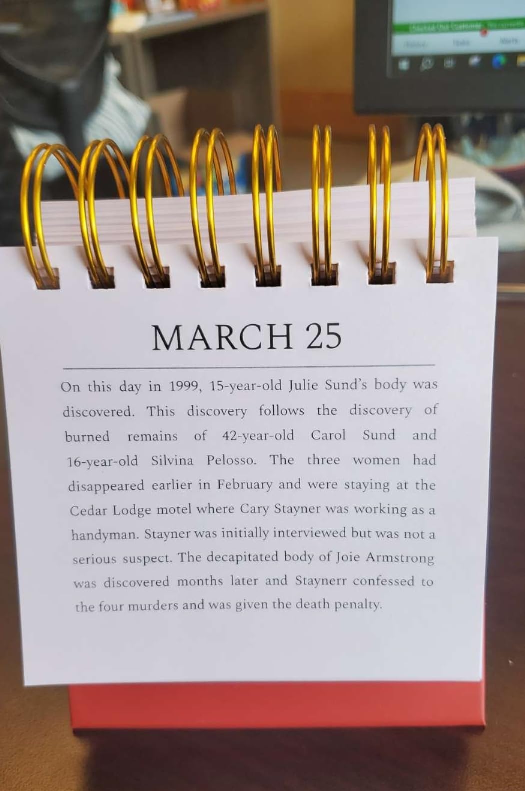 366 Days of True Crime Events customer photo 2
